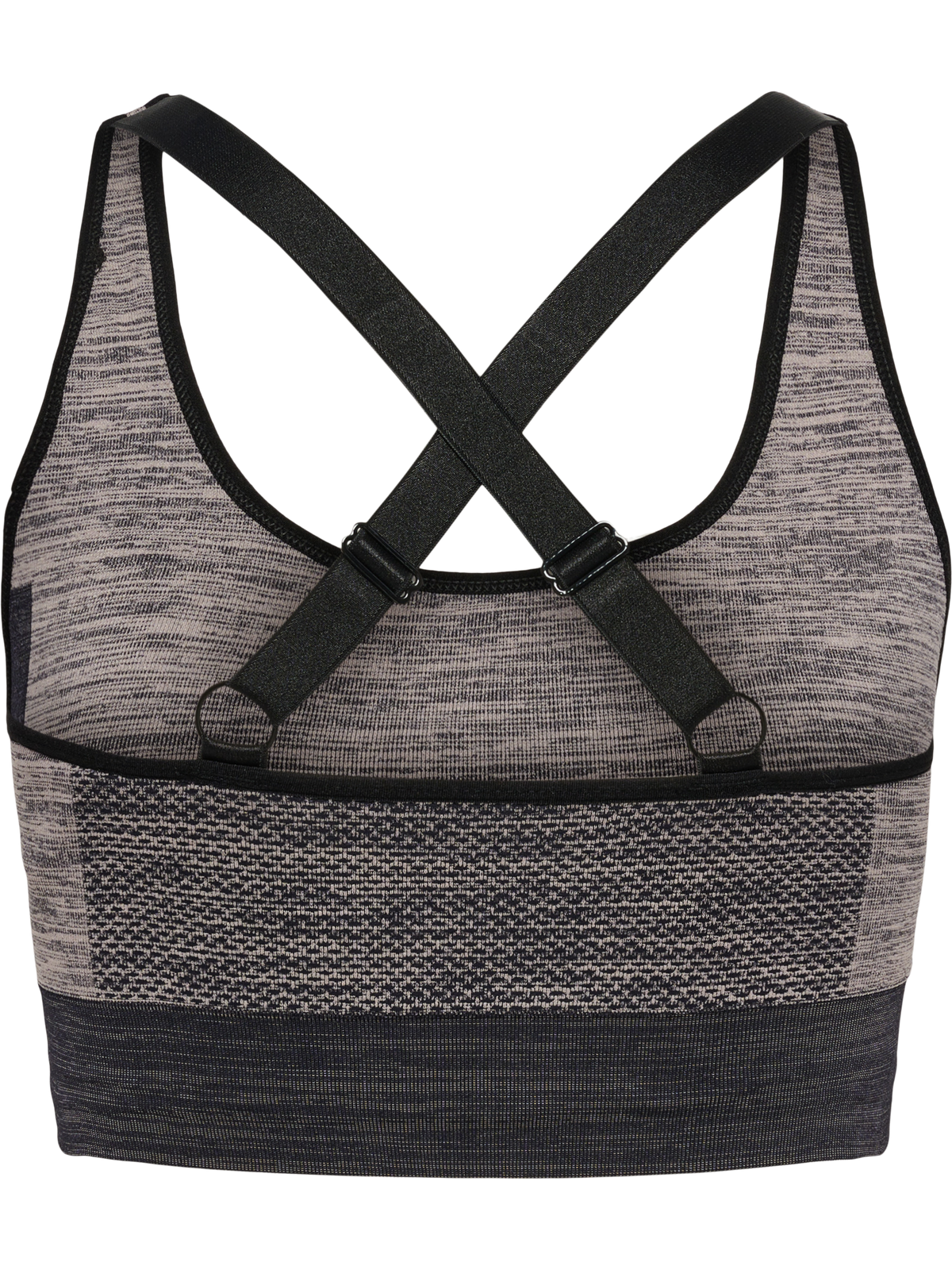 hummel Clea Seamless Sports Top Chateau Gray/Black Melange