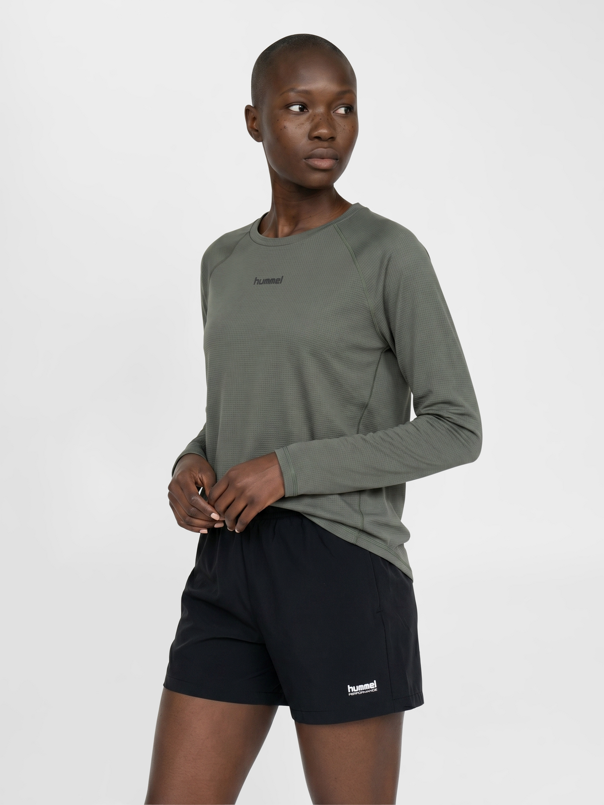hummel Momentum W T-shirt L/S Castor Gray