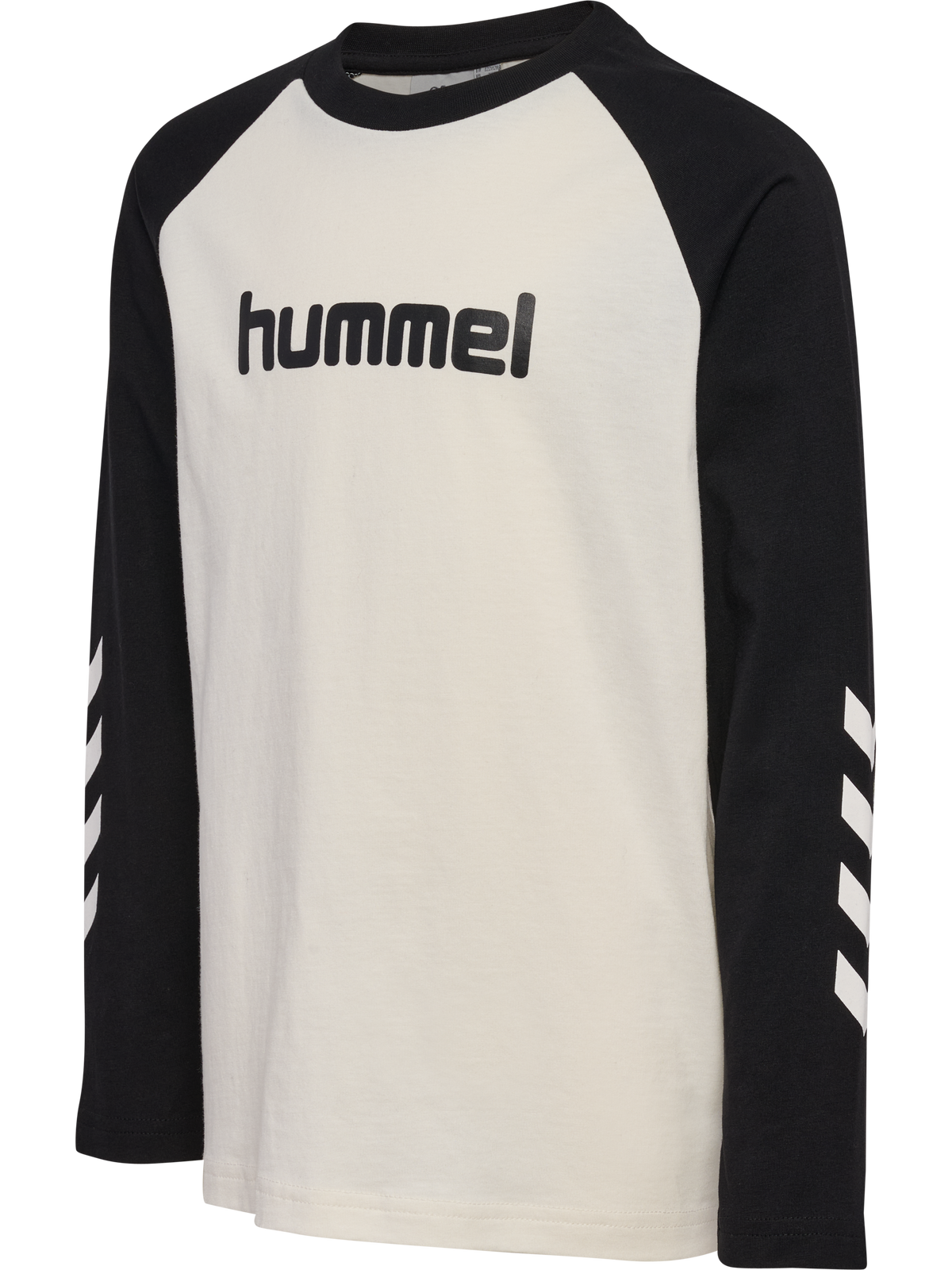 hummel Jr Logo T-shirt L/S Marshmallow/Black