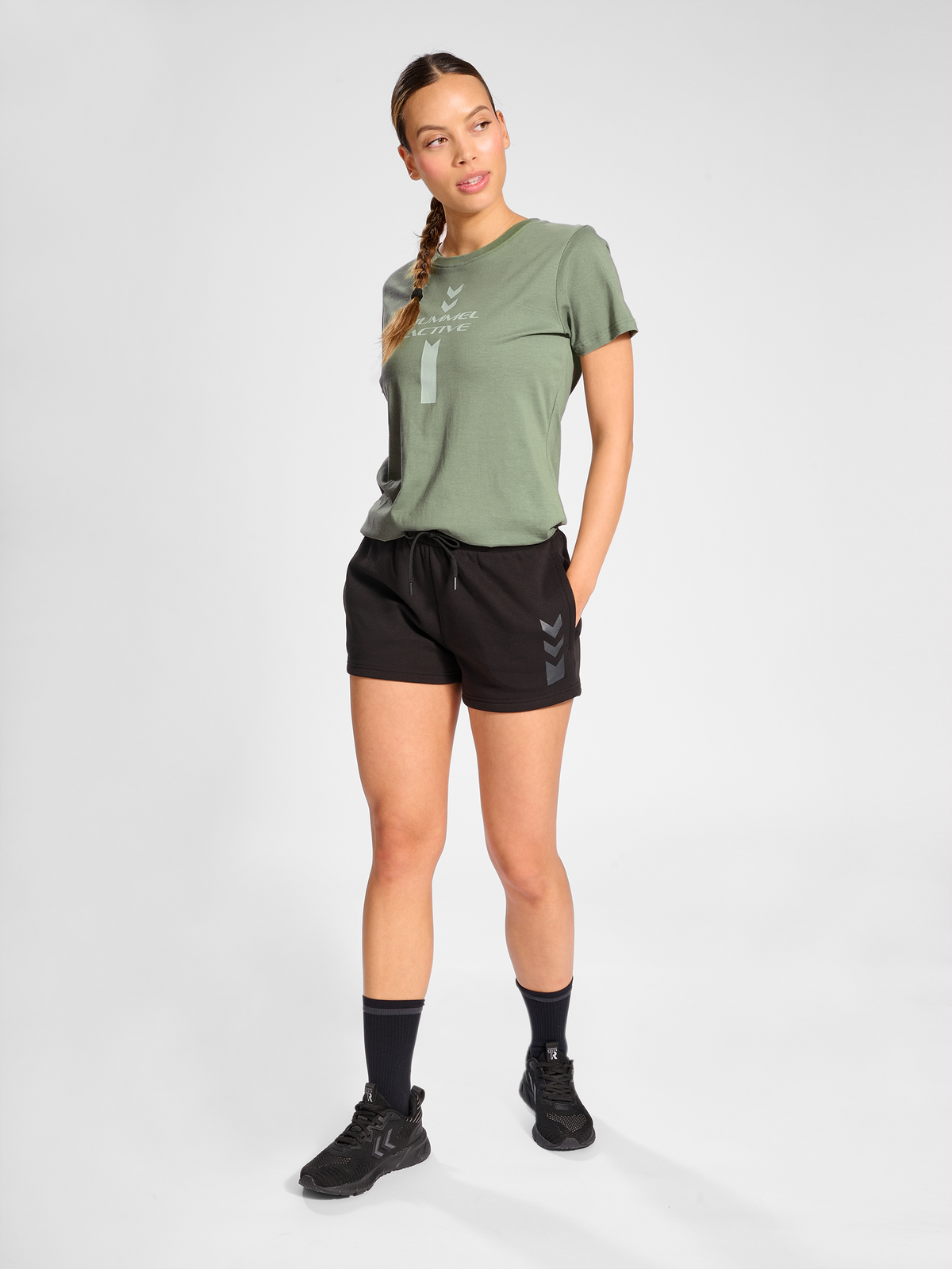 hummel Active Graphic Co Tee S/S Woman Sea Spray