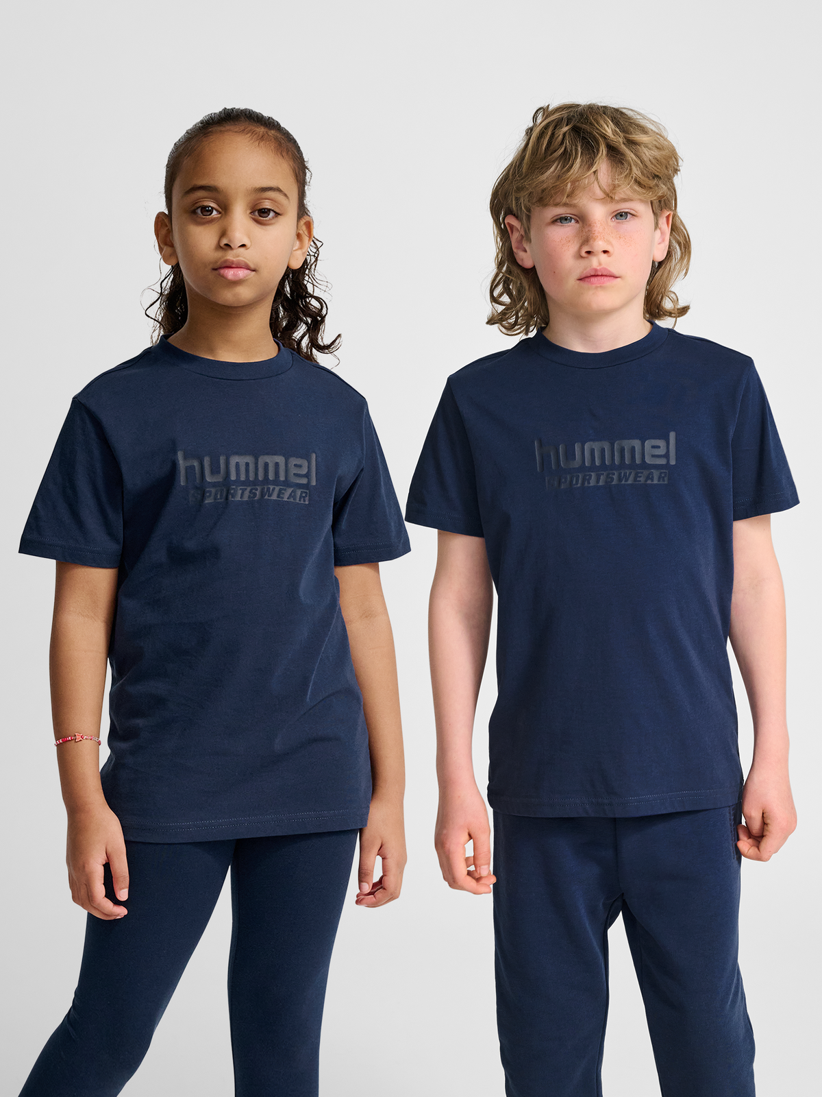 hummel Jr Base T-shirt S/S Dress Blues