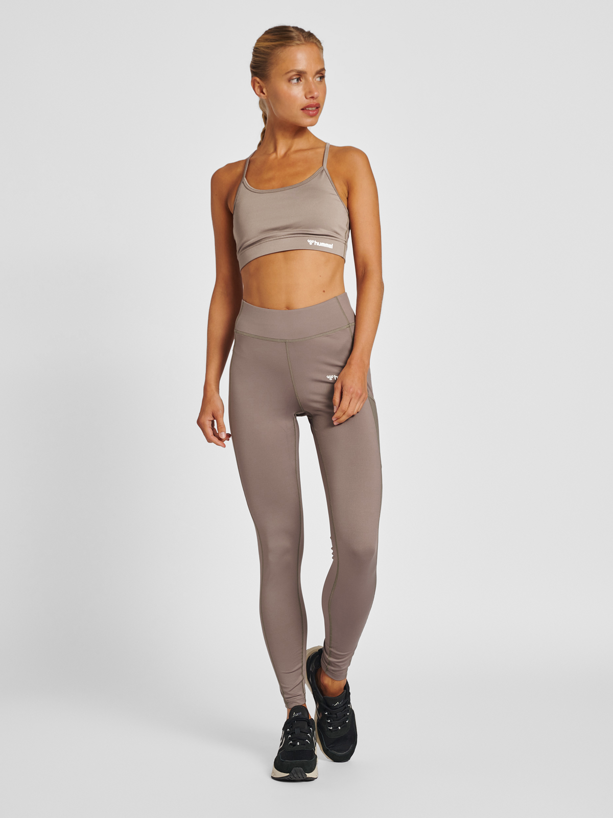 hummel Mt Chipo Mid Waist Tights Driftwood
