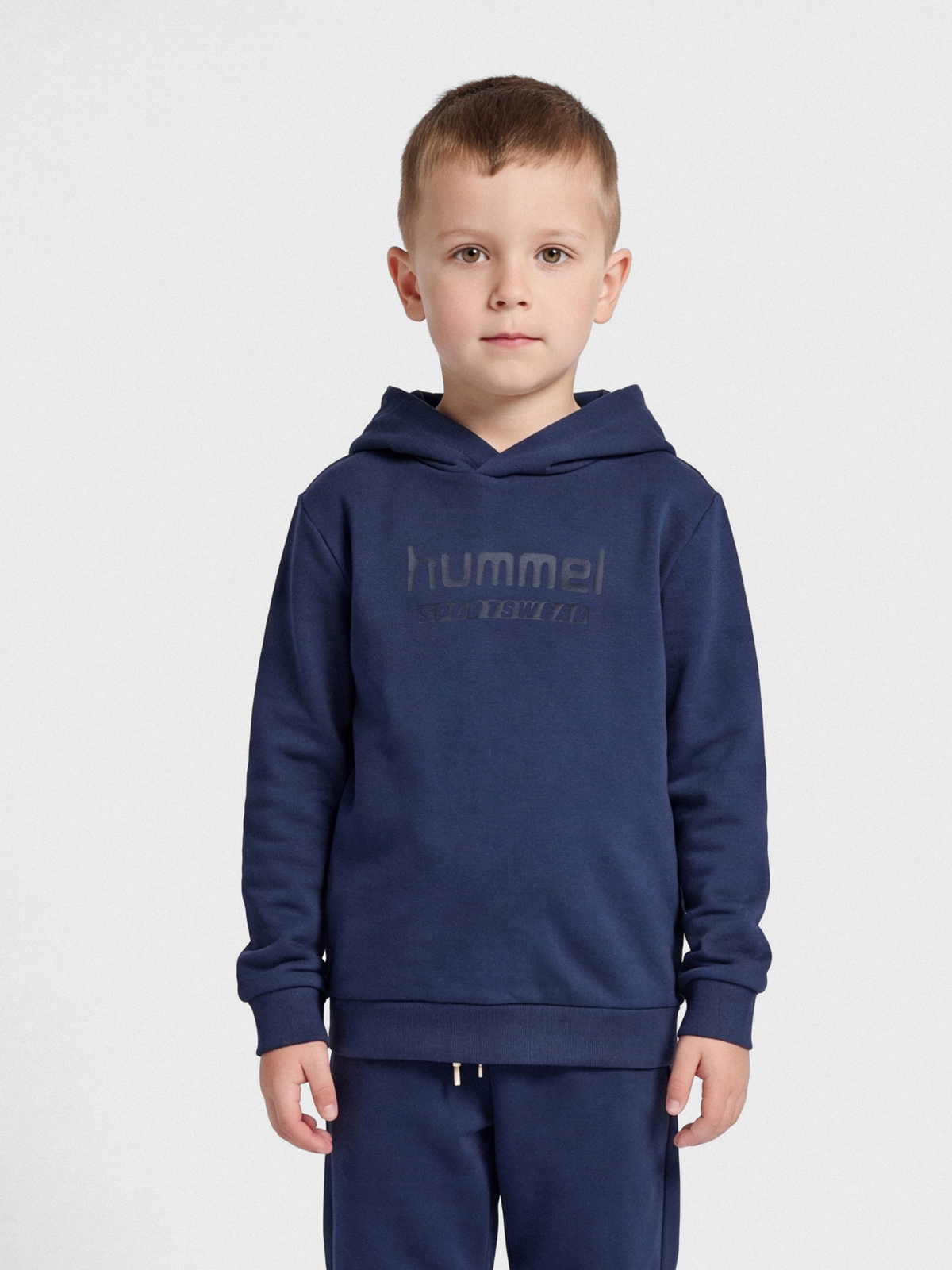 hummel Jr Base Hoodie Dress Blues
