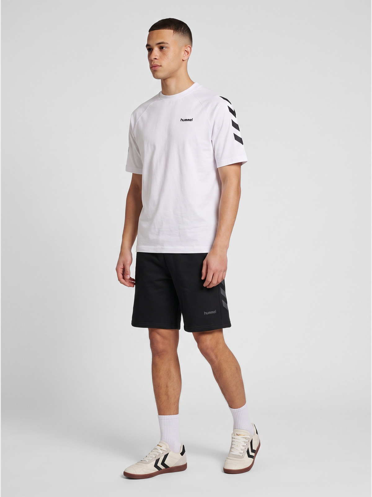 hummel Keeper Chevron T-shirt S/S White
