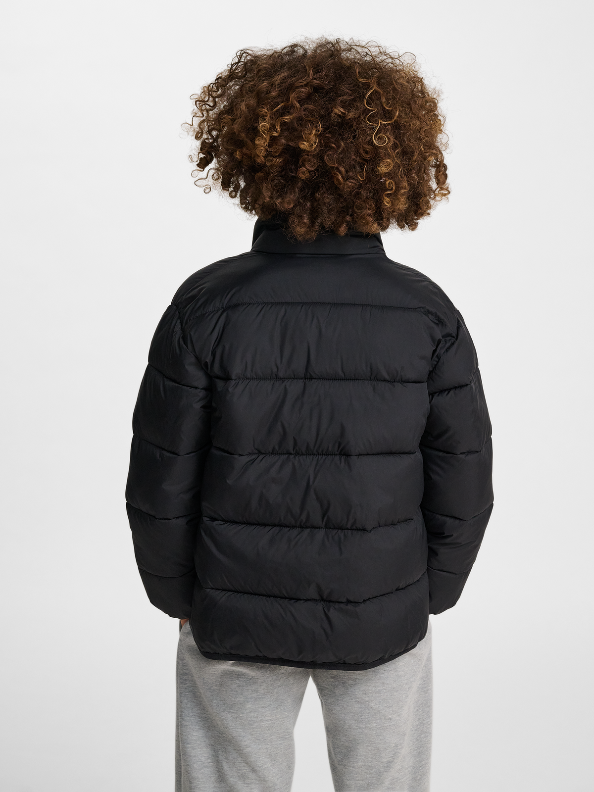 hummel Jr Lightweight Puffer Jacket Black