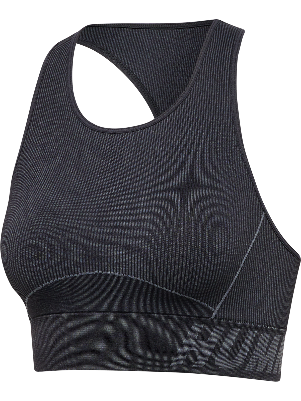 hummel Te Christel Seamless Sports Top Black/Asphalt Melange