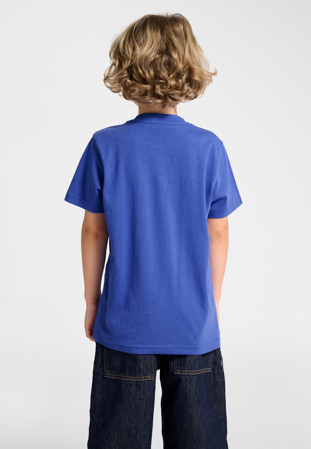 hummel Jr Reg Graphic T-shirt S/S Dazzling Blue