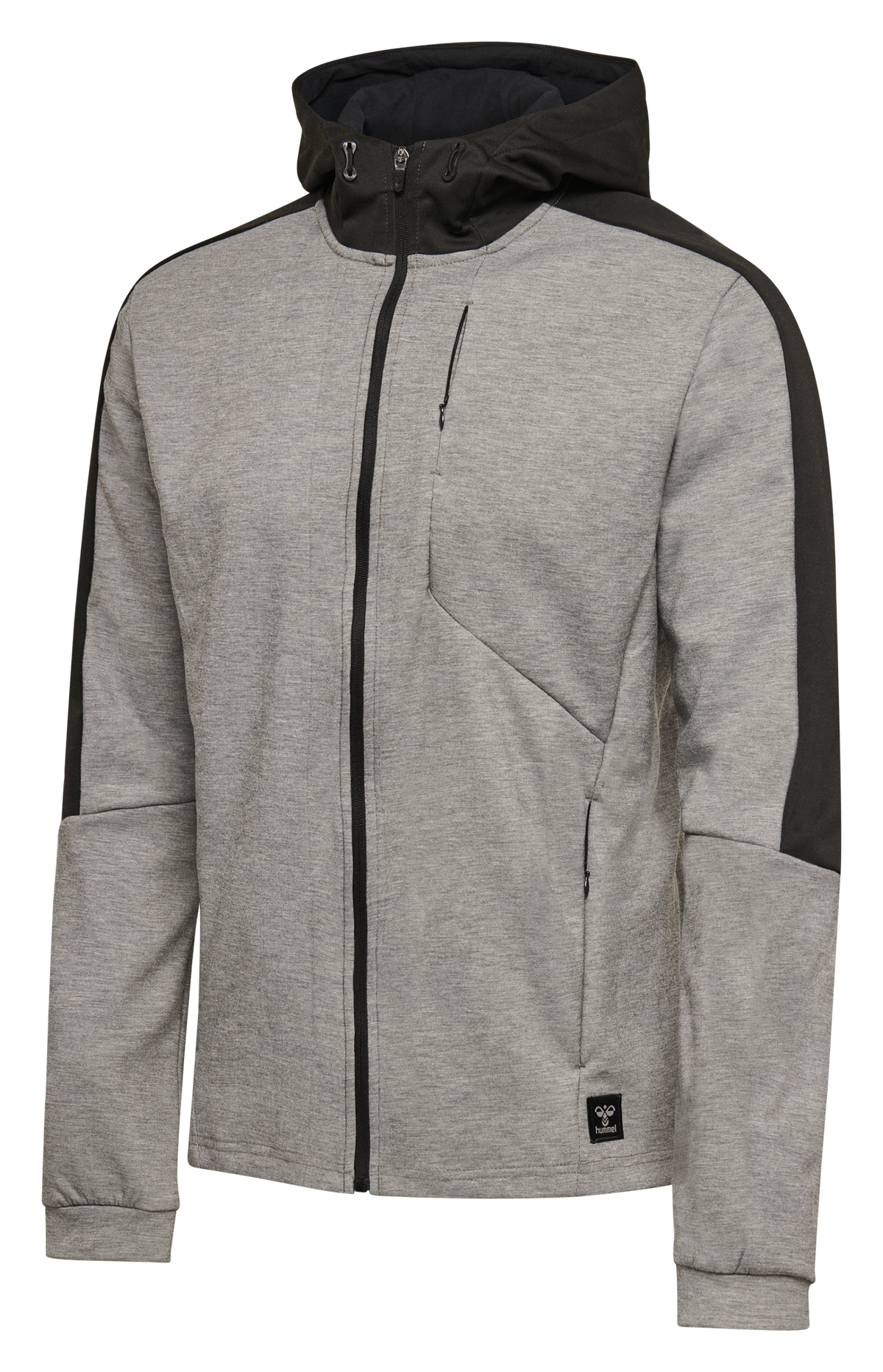 hummel Tropper Zip Hoodie Grey Melange
