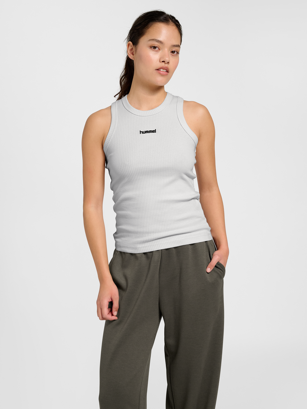 hummel Foundation Rib Tank Top Blanc De Blanc