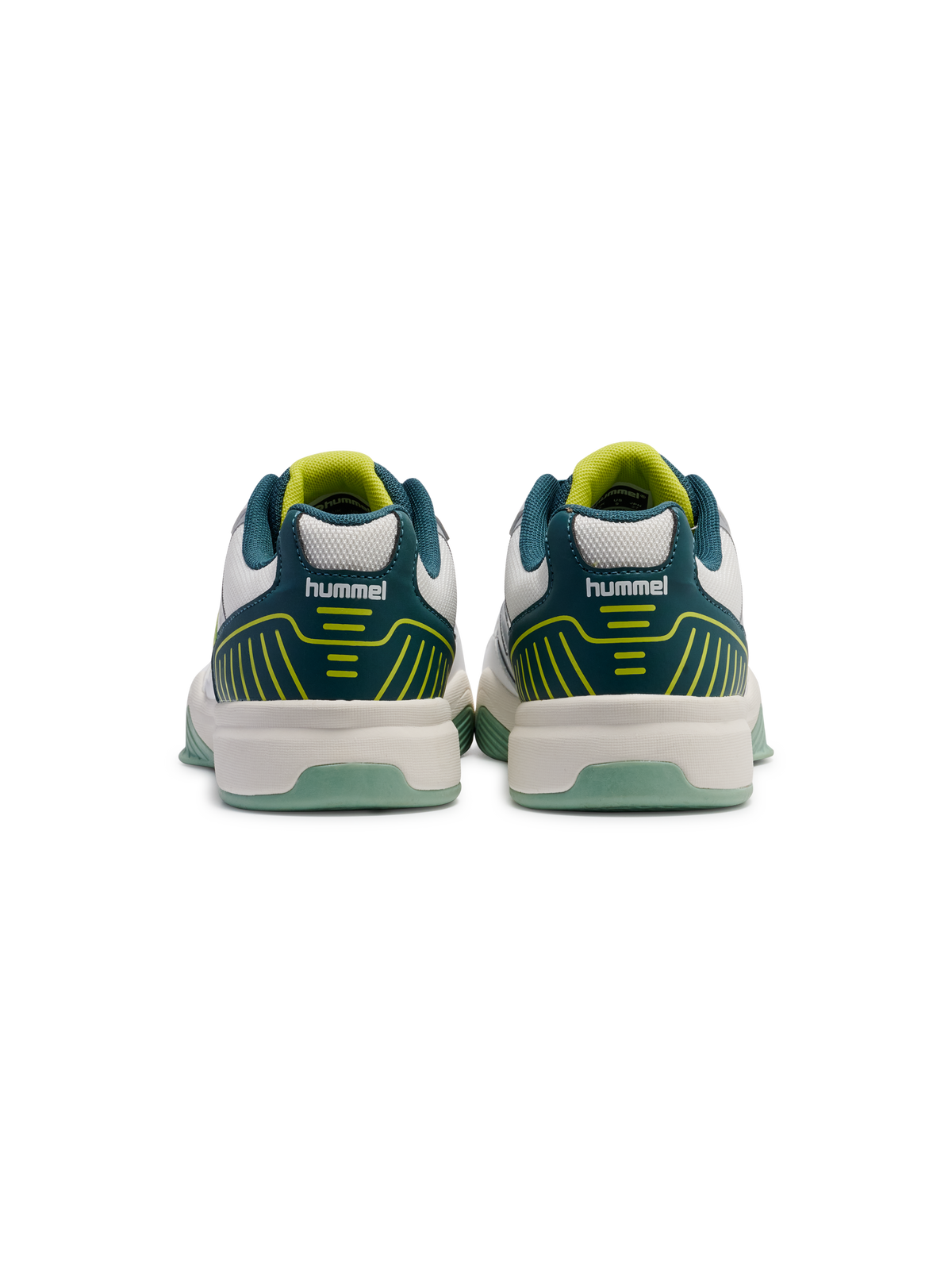 hummel All Court White/Green/Yellow