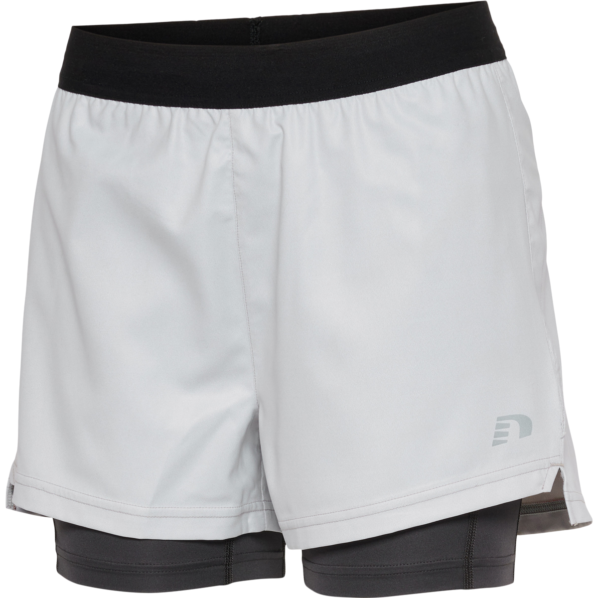 Newline Women 2-IN-1 Running Shorts Oyster Mushroom