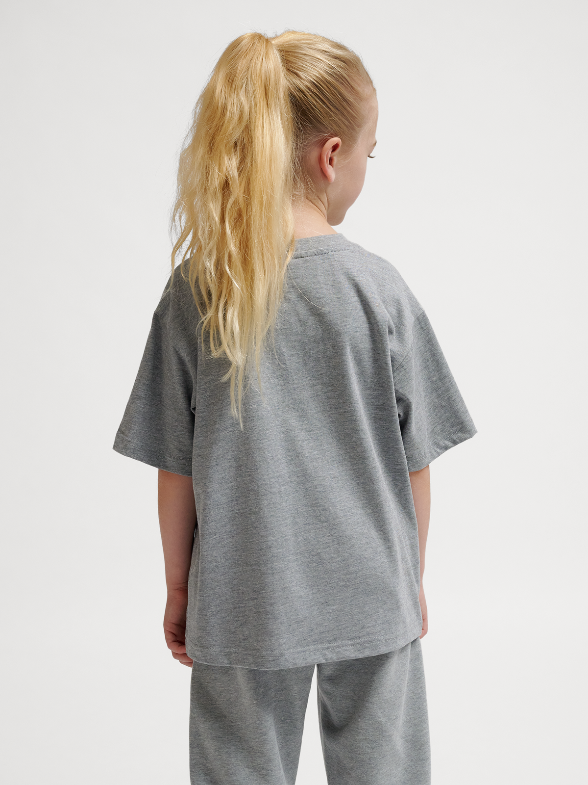 hummel Jr Loose T-shirt S/S Bee Grey Melange