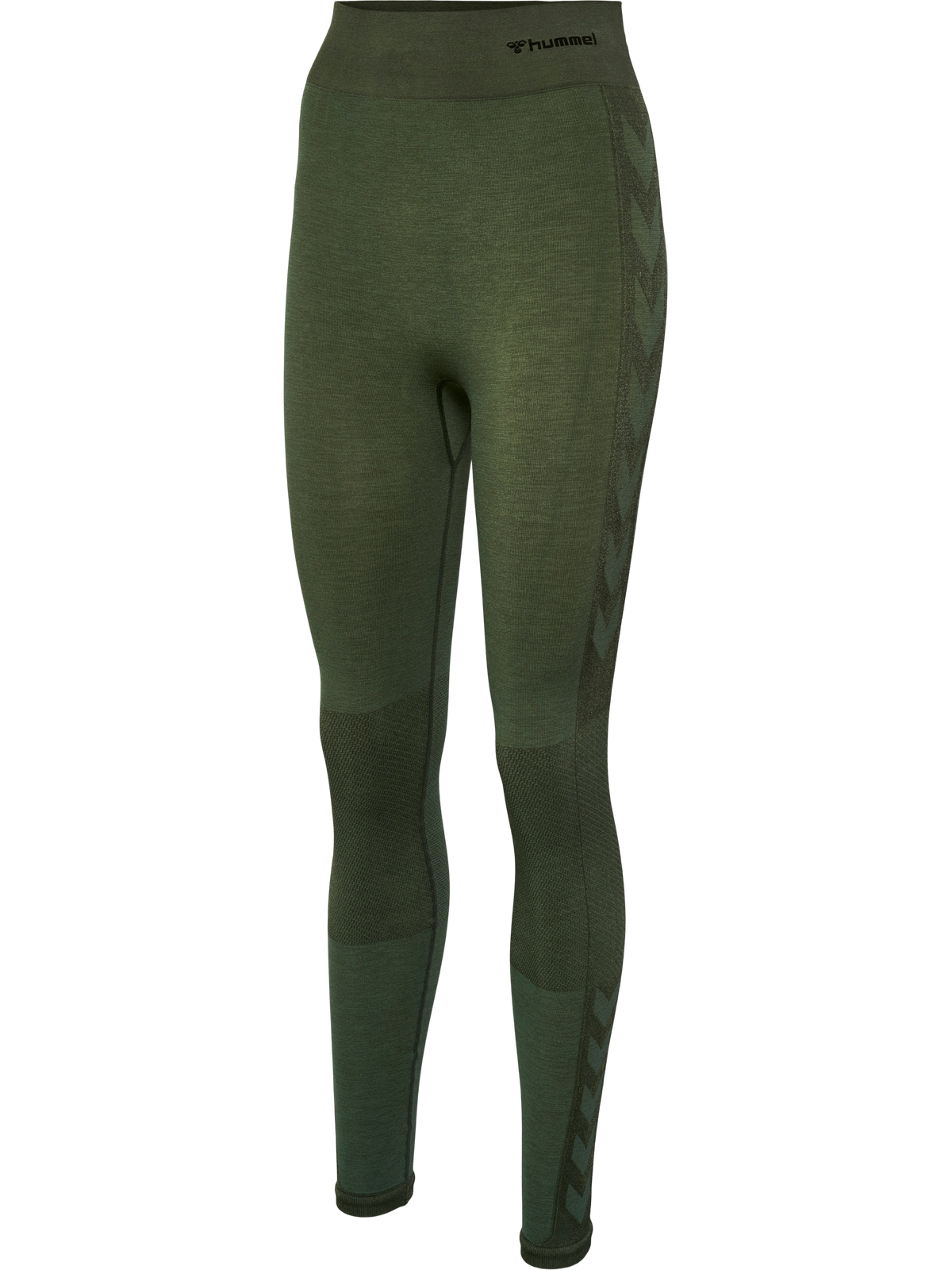 hummel Clea Seamless Mid Waist Tights Climbing Ivy/Beetle Melange