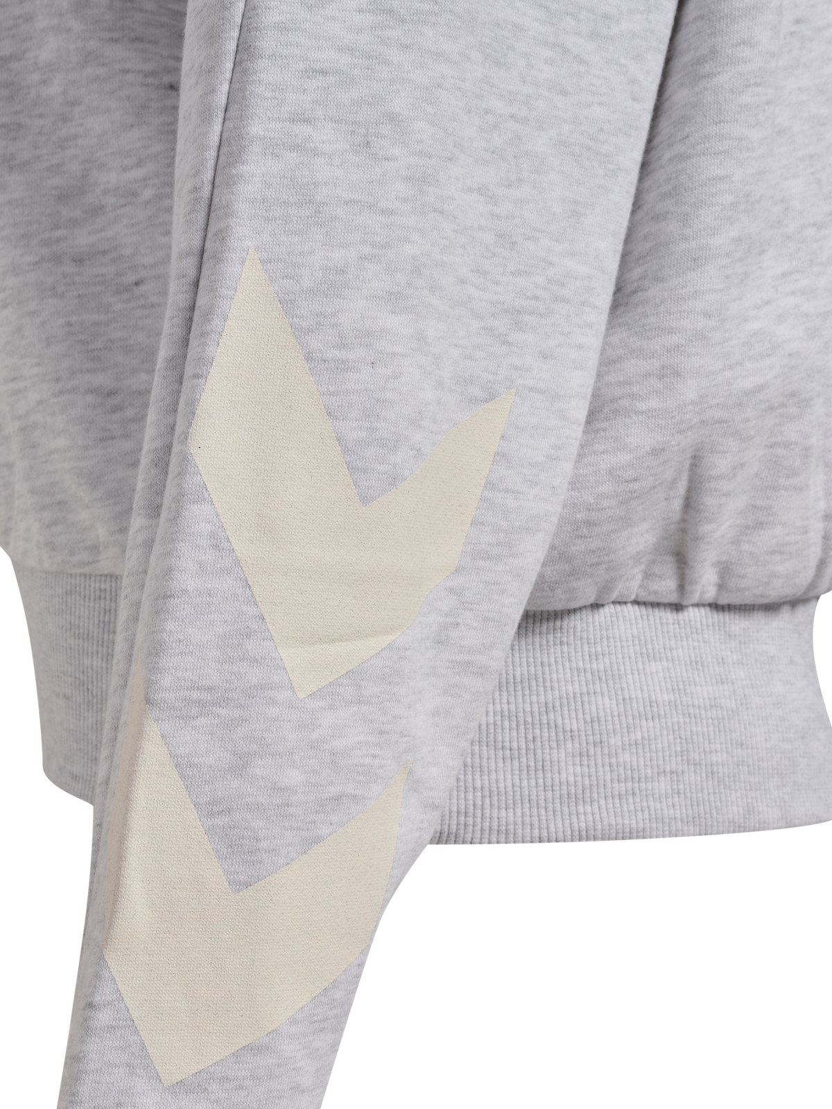 hummel I-D Zip Polo Sweatshirt Light Grey Melange