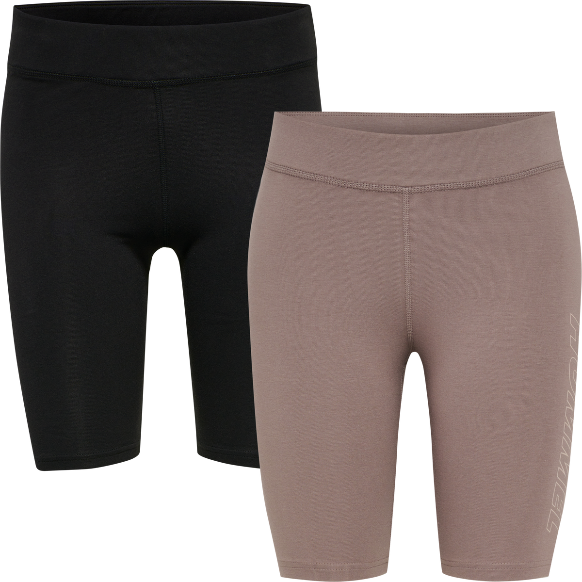 hummel Te Maja 2-PACK MW C Tight Shorts Black/Driftwood