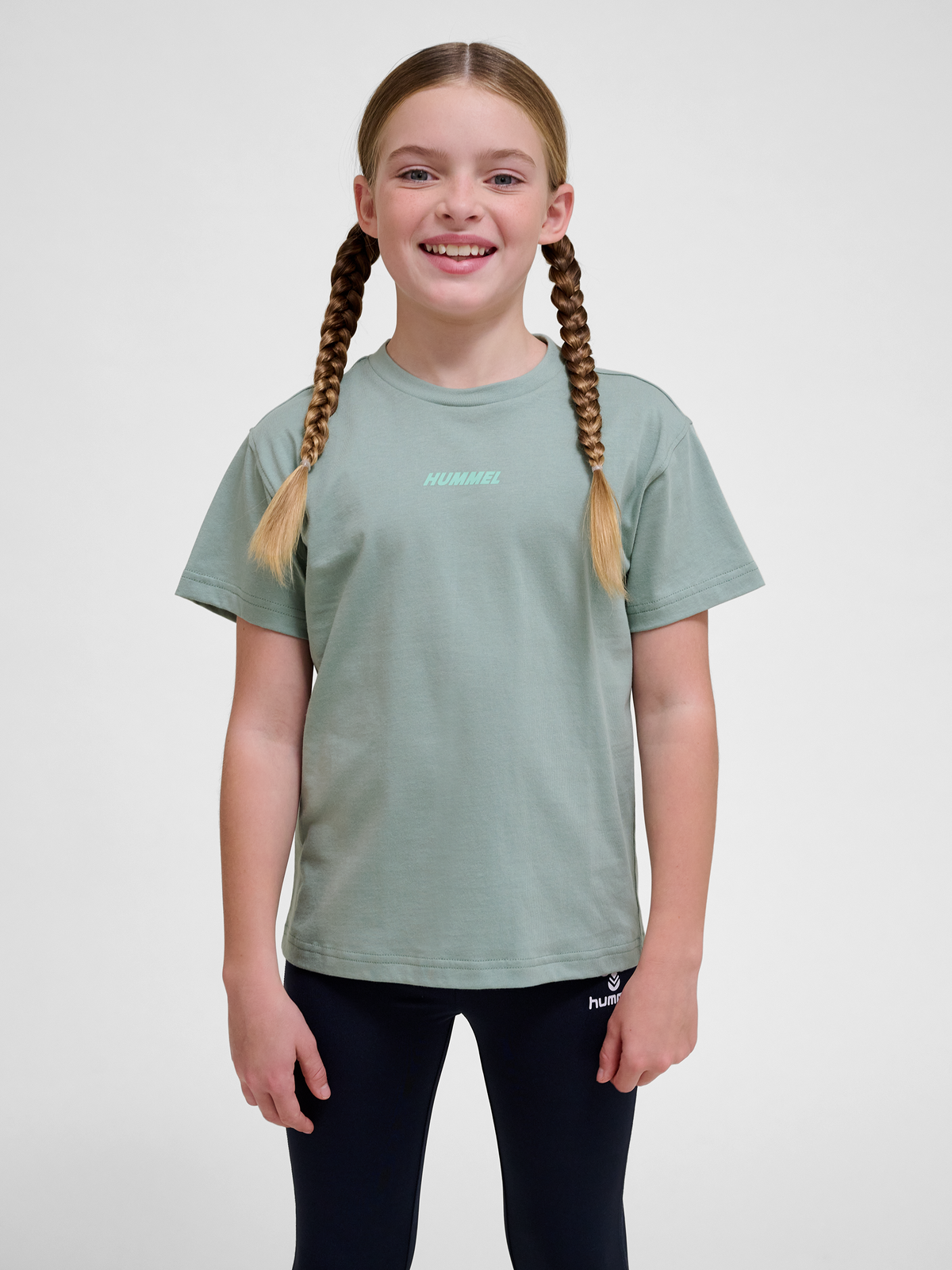 hummel Ella T-shirt S/S Iceberg Green
