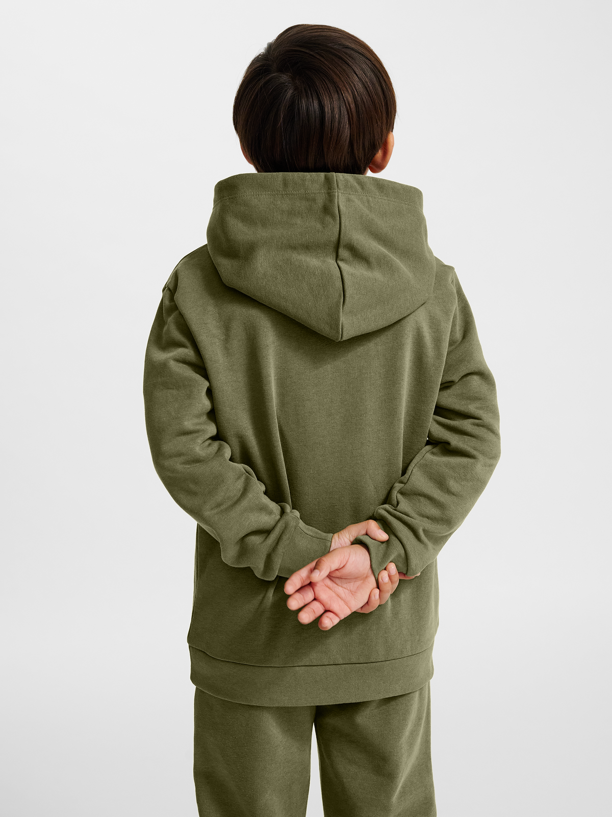 hummel Jr Base Hoodie Winter Moss