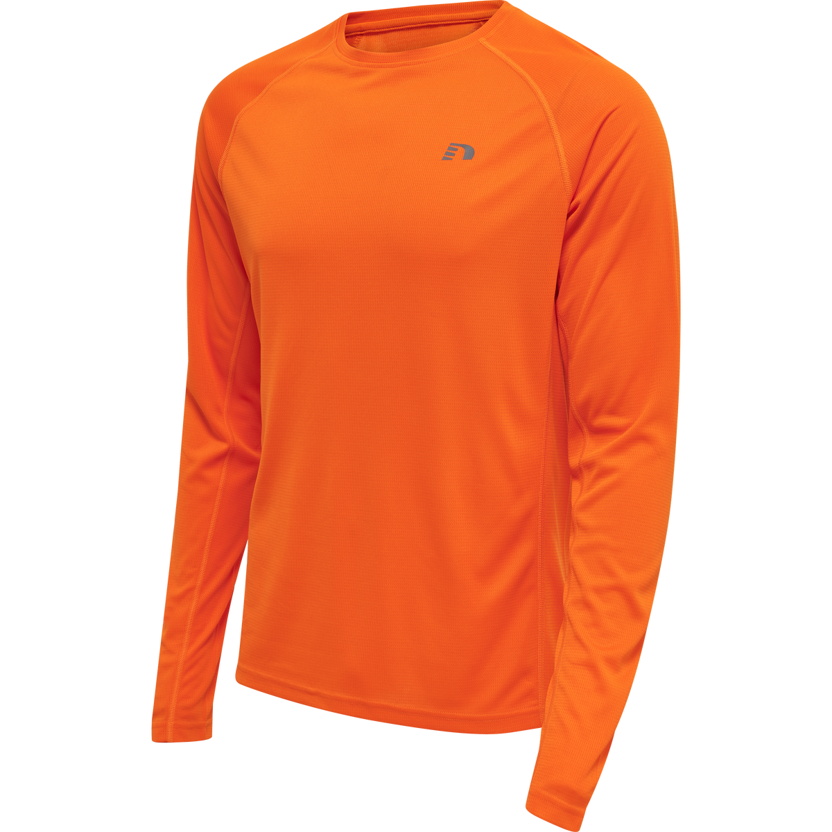Newline Men Core Running T-shirt L/S Orange Tiger