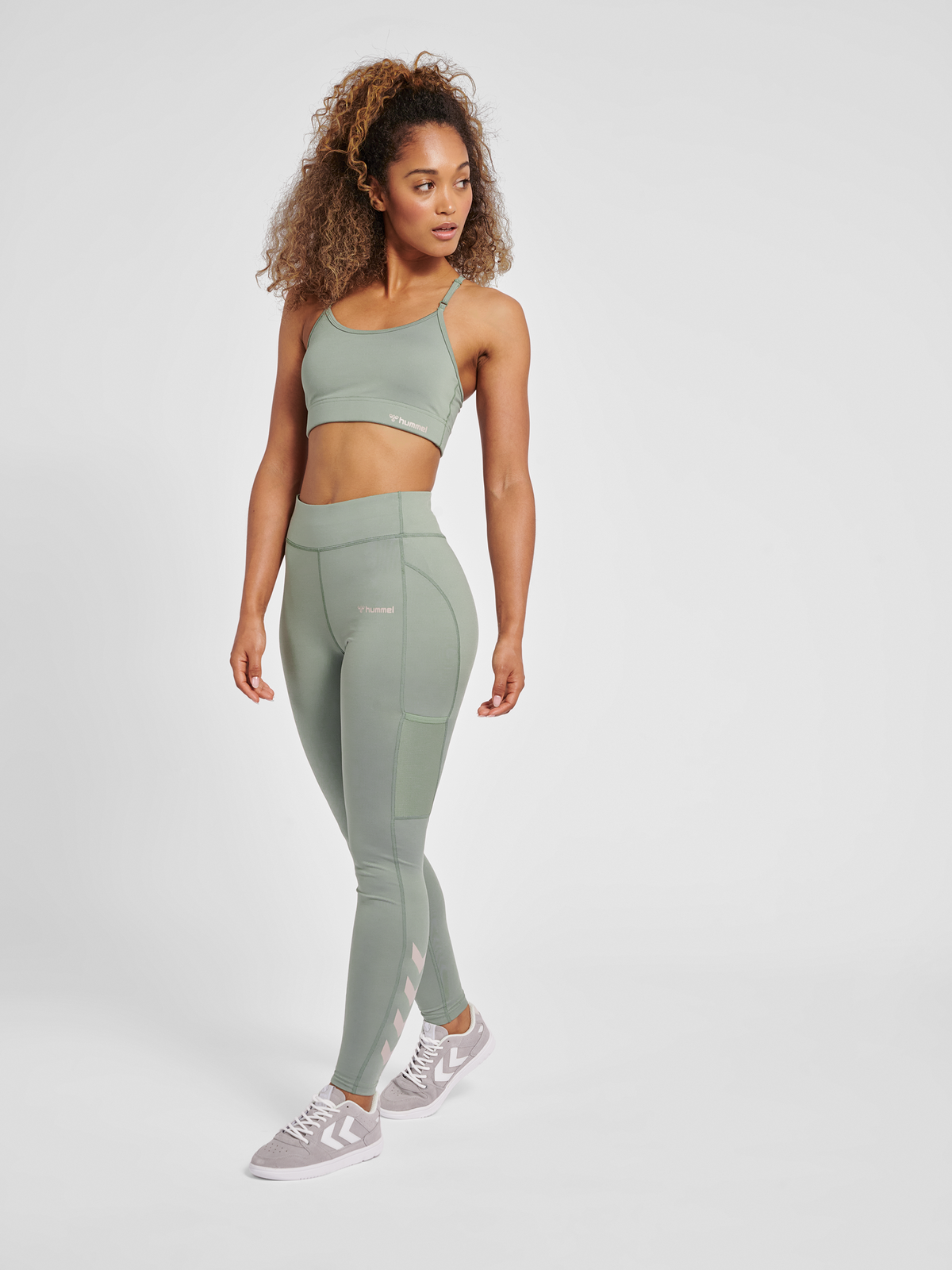 hummel Mt Chipo Padded Sports Bra Lily Pad