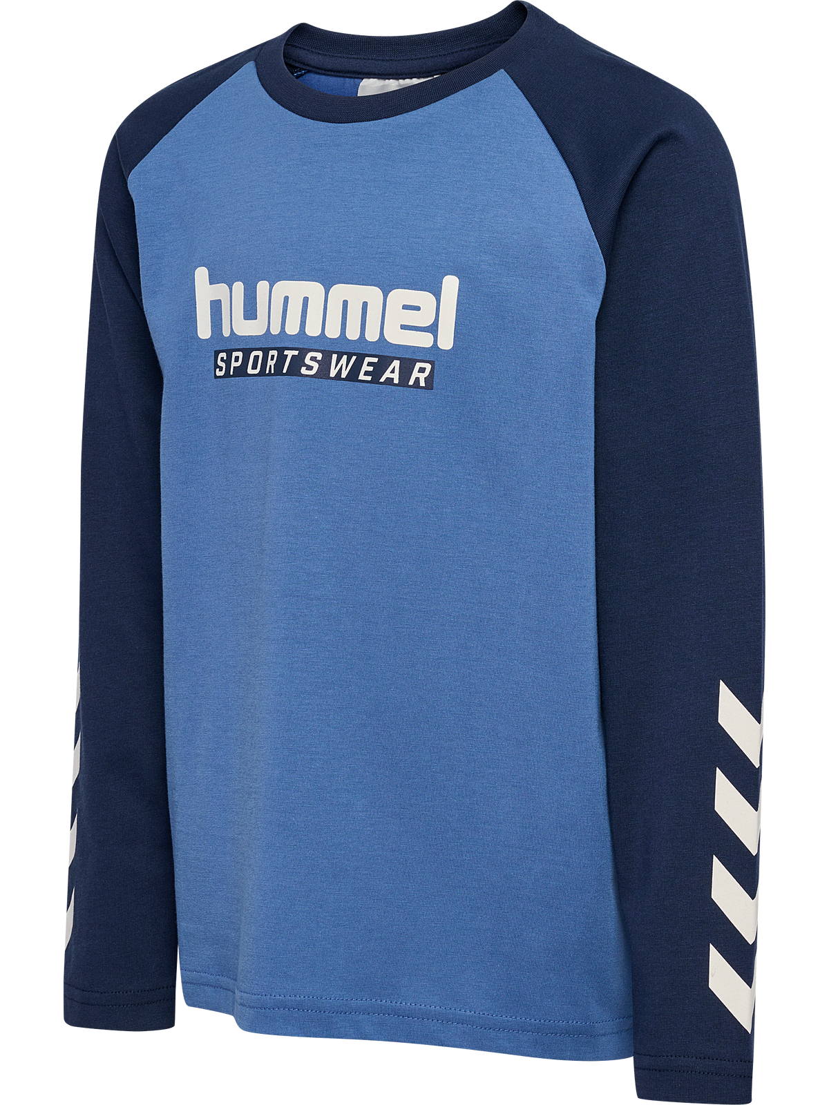 hummel Jr Logo T-shirt L/S Dutch Blue