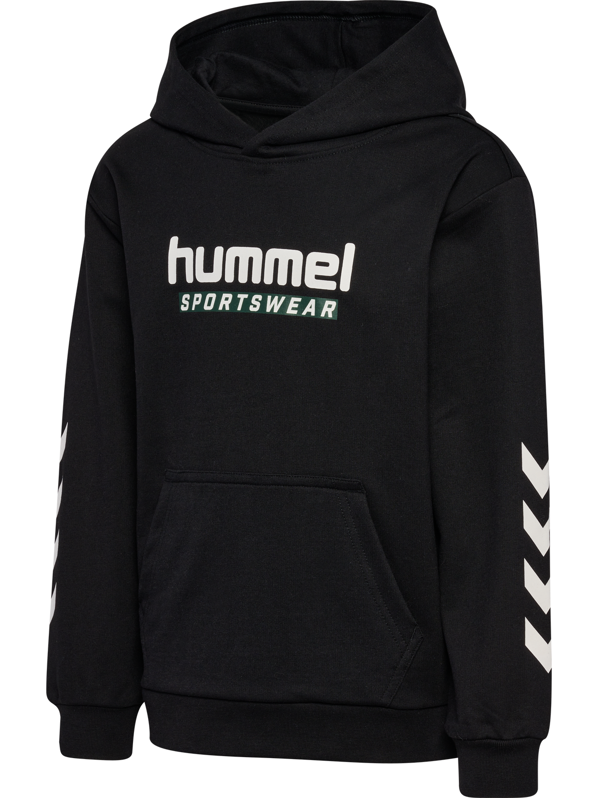 hummel Jr Logo Hoodie Black