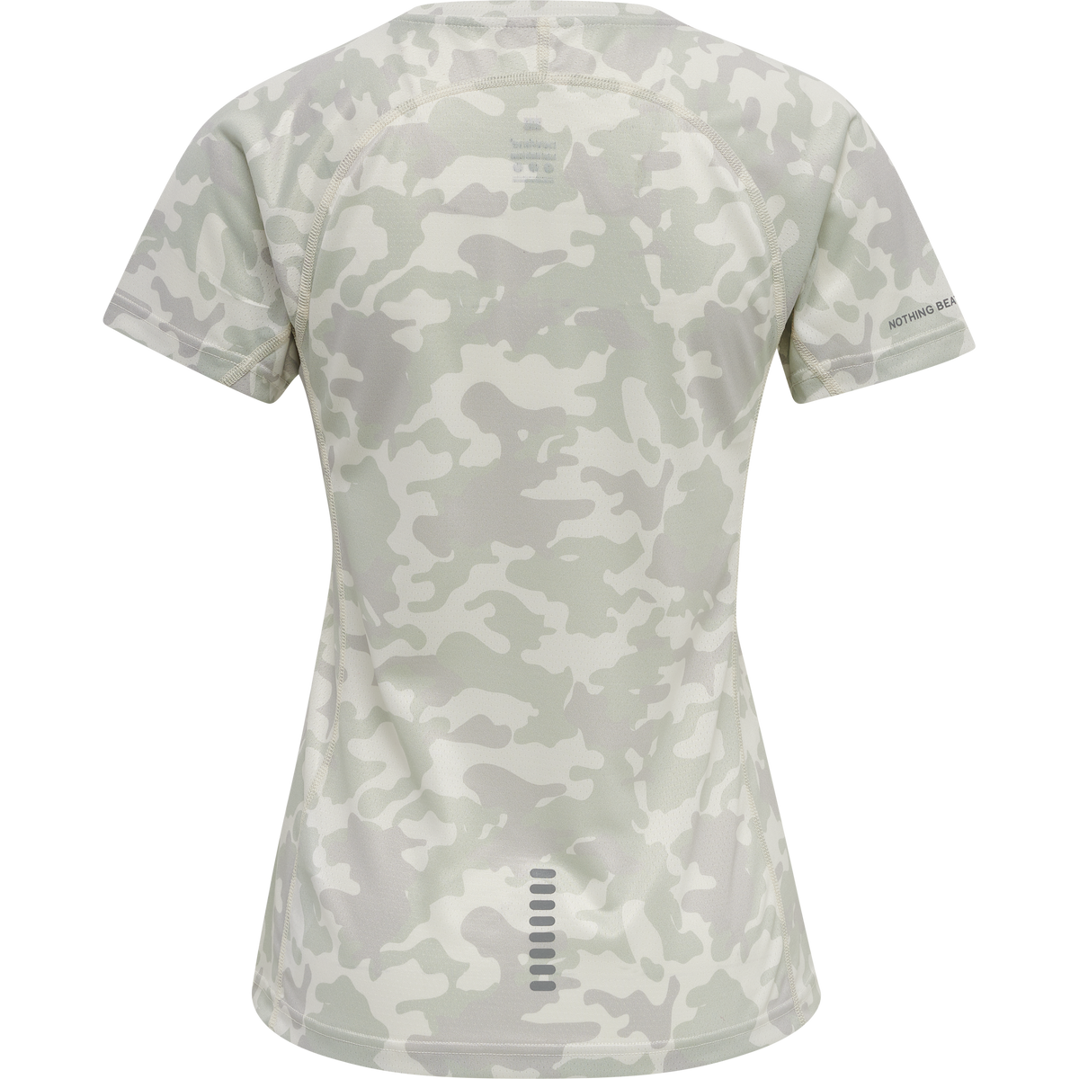Newline Women Running T-shirt S/S Oyster Mushroom Aop