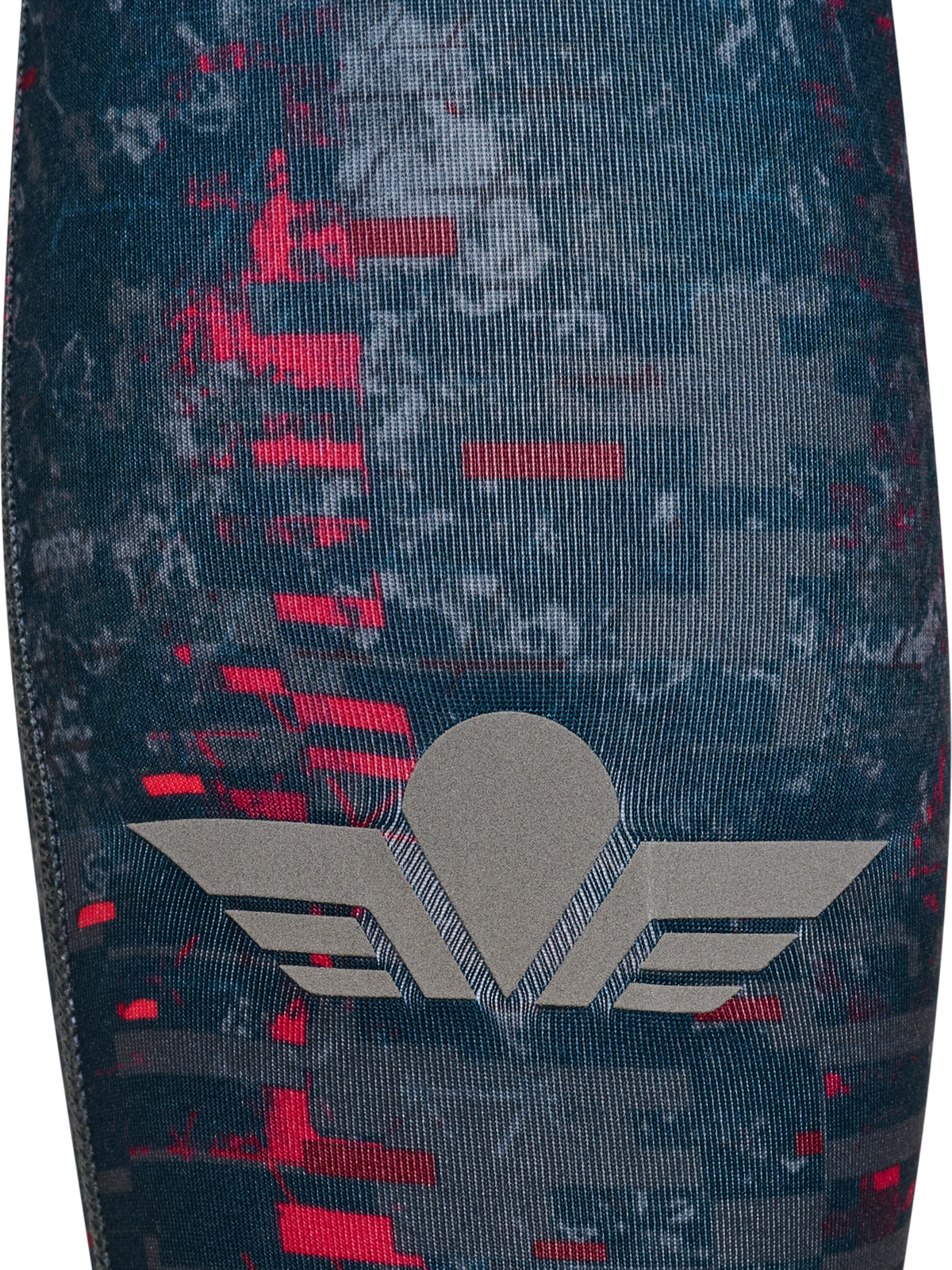 Newline Black Printed Warm Tights Printed
