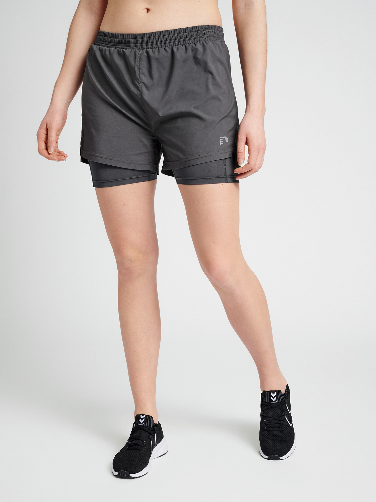 Newline Women 2-IN-1 Running Shorts Forged Iron