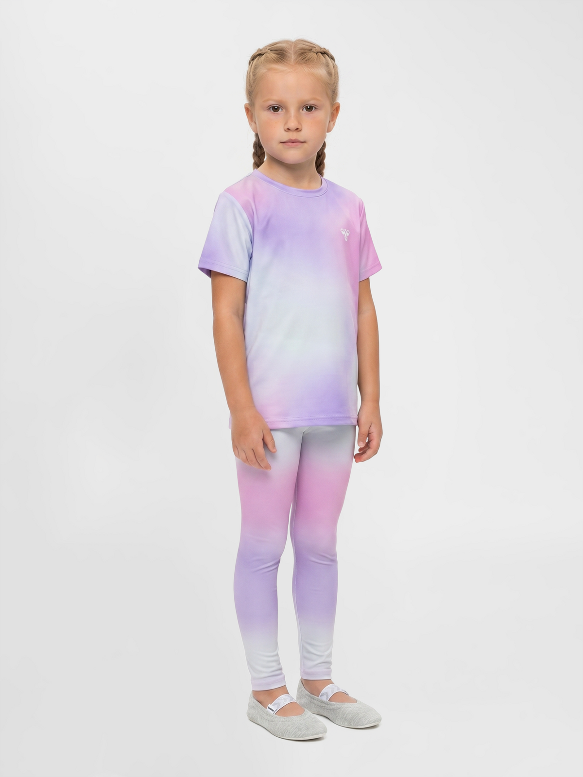 hummel Jr Gradient Gym Tights Pastel Lavender