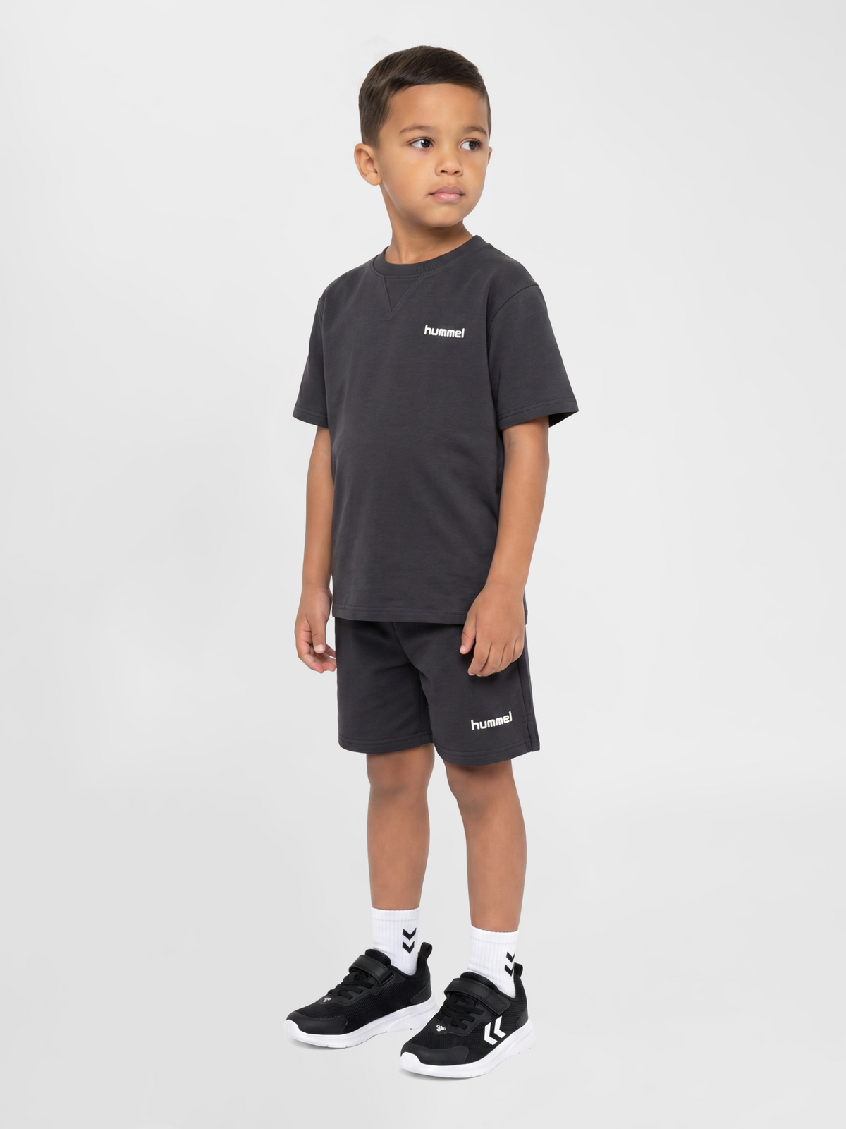 hummel Jr Light Sweat Shorts Ebony