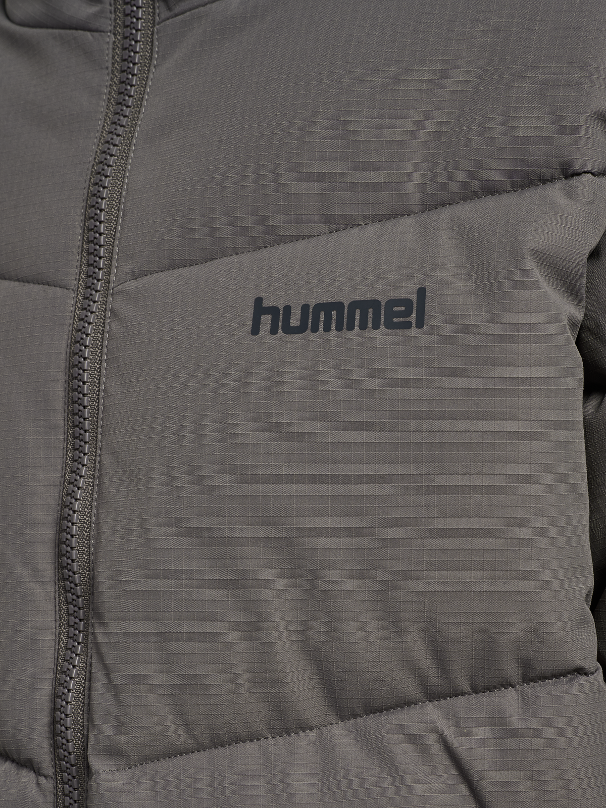 hummel Jr Puffer Jacket Dark Gull Gray