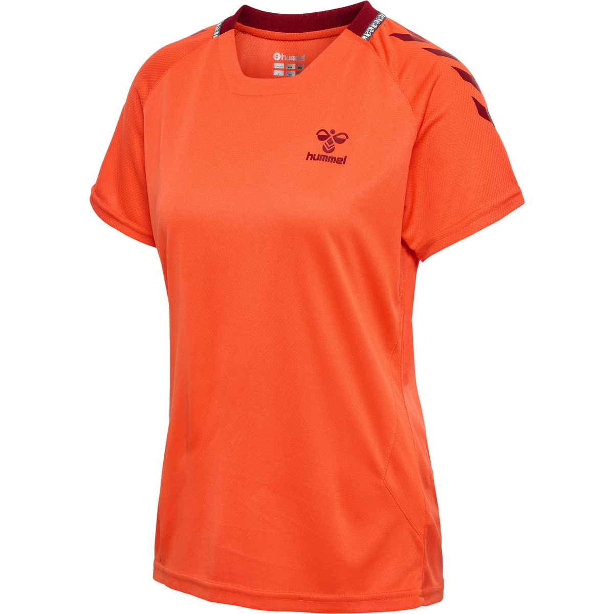 hummel Ongrid Poly Jersey S/S Wo Nasturtium/Rhubarb