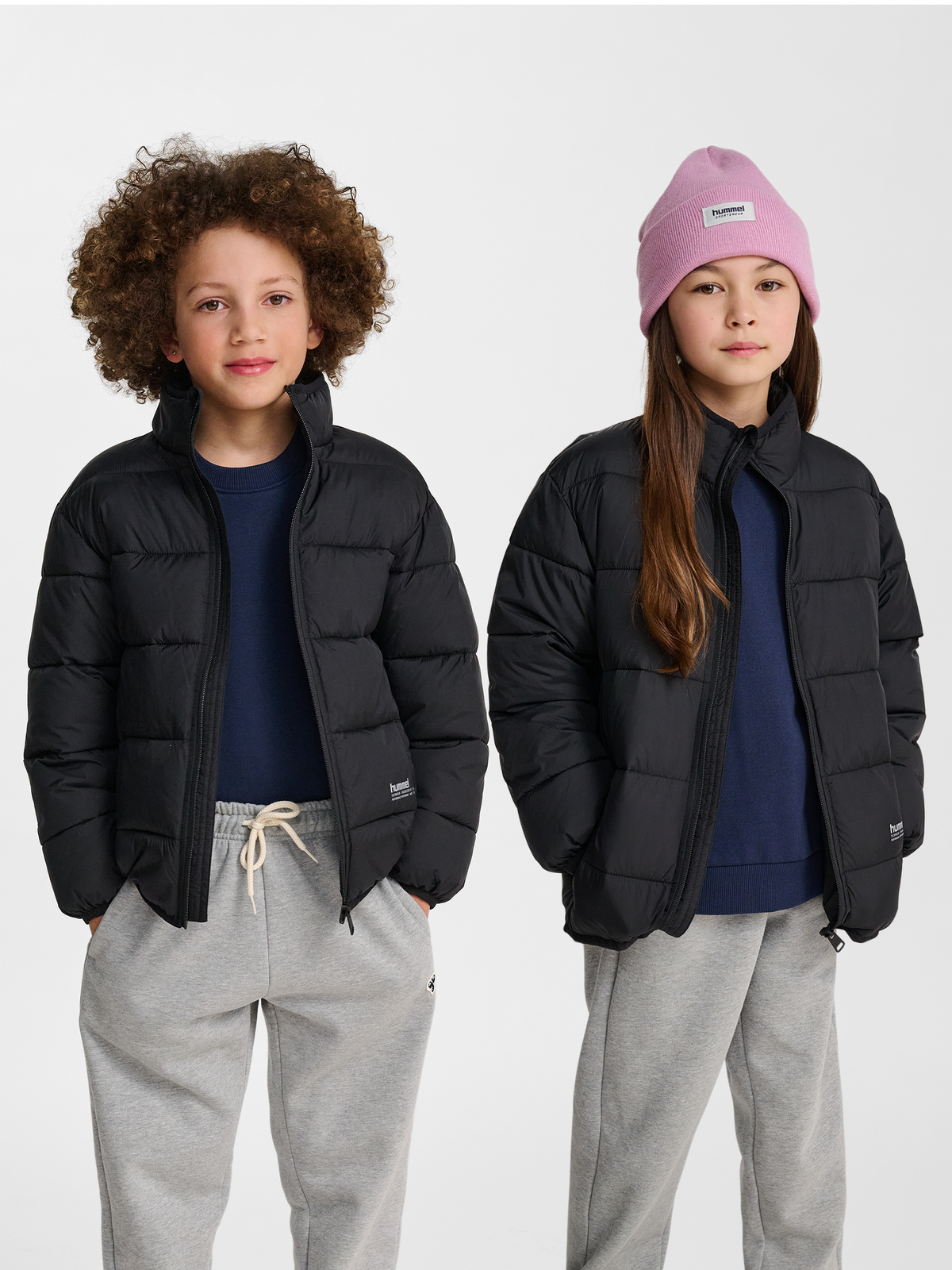 hummel Jr Lightweight Puffer Jacket Black