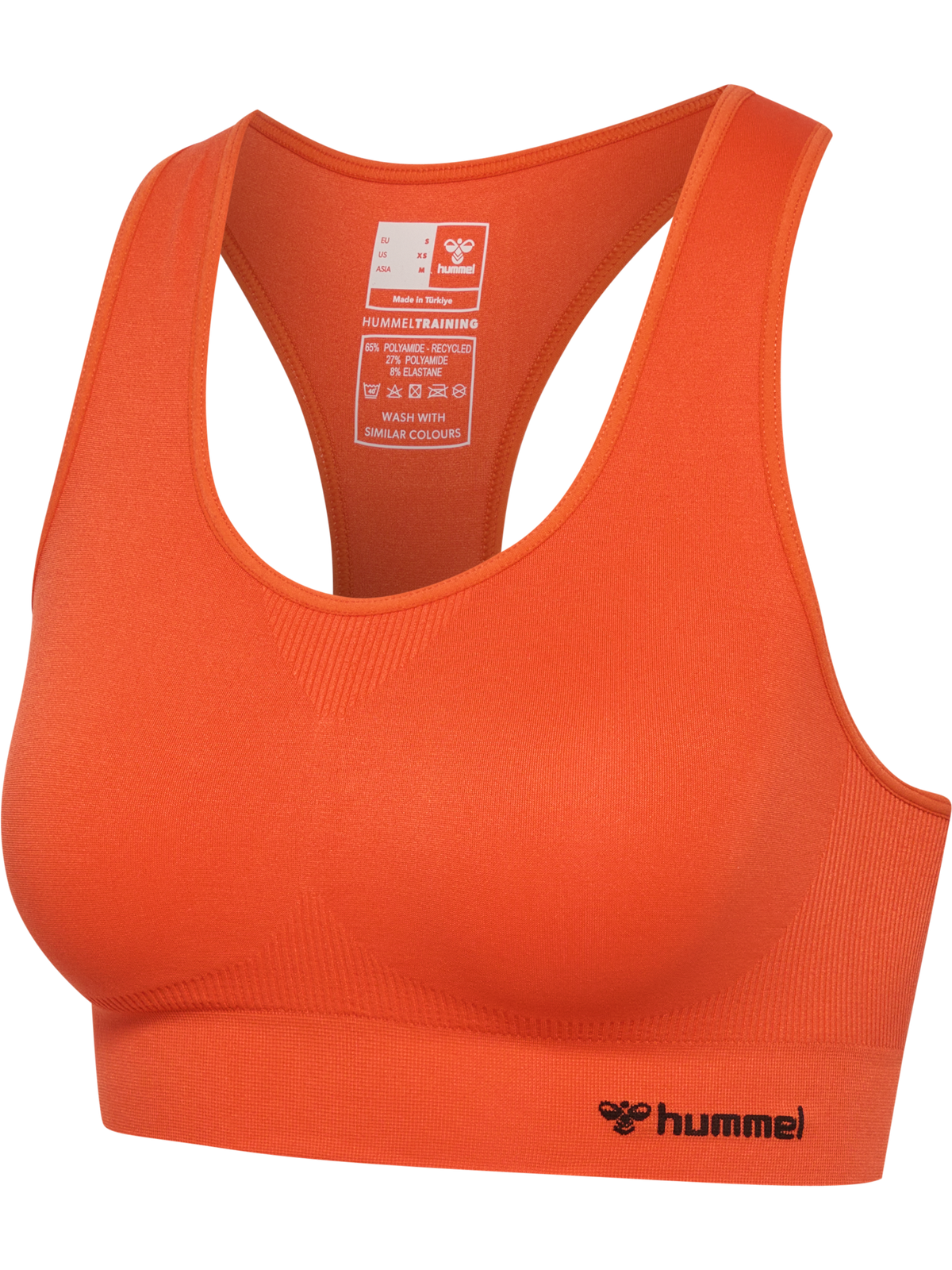 hummel Tif Seamless Sports Top Tangerine Tango