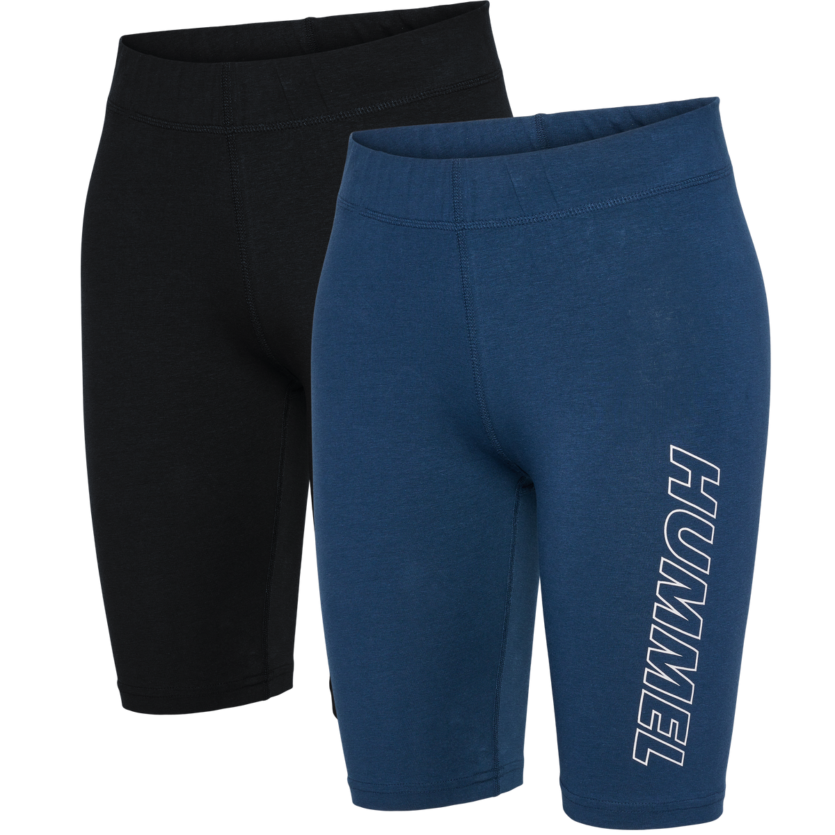 hummel Te Maja 2-PACK MW C Tight Shorts Black/Insigina Blue