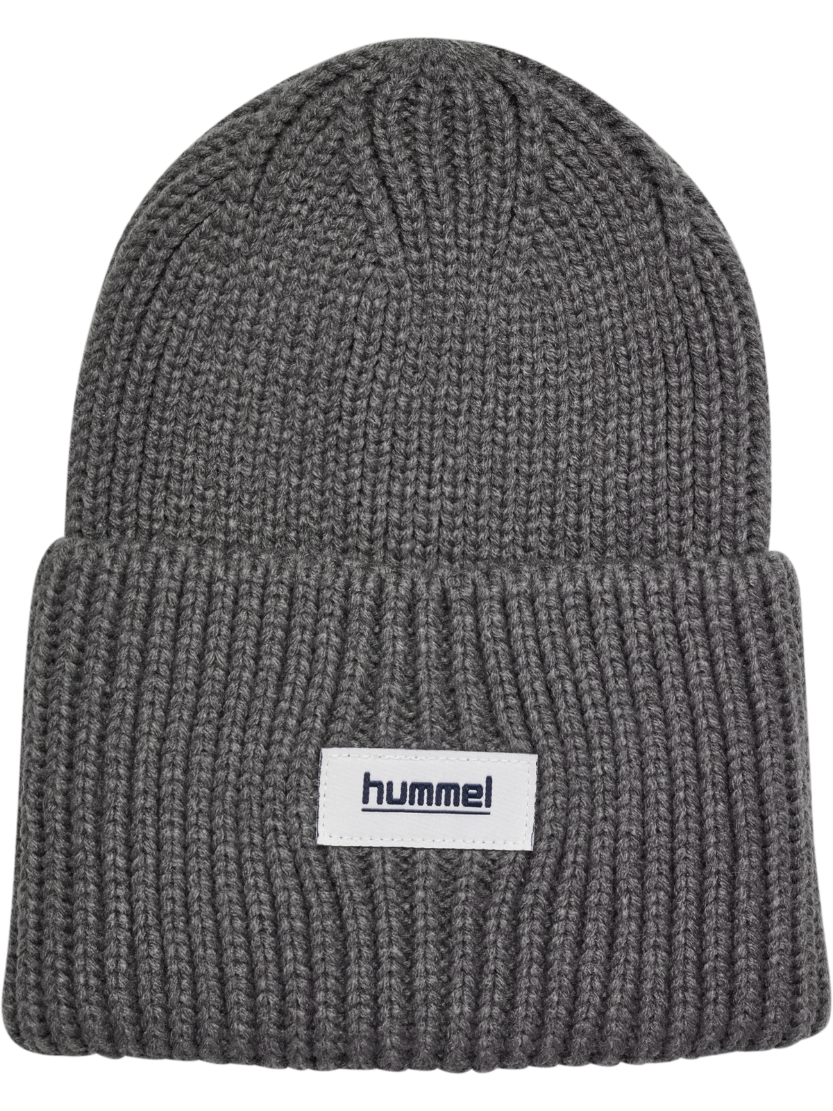 hummel Jr Heavy Rib Knit Beanie Dark Gull Gray