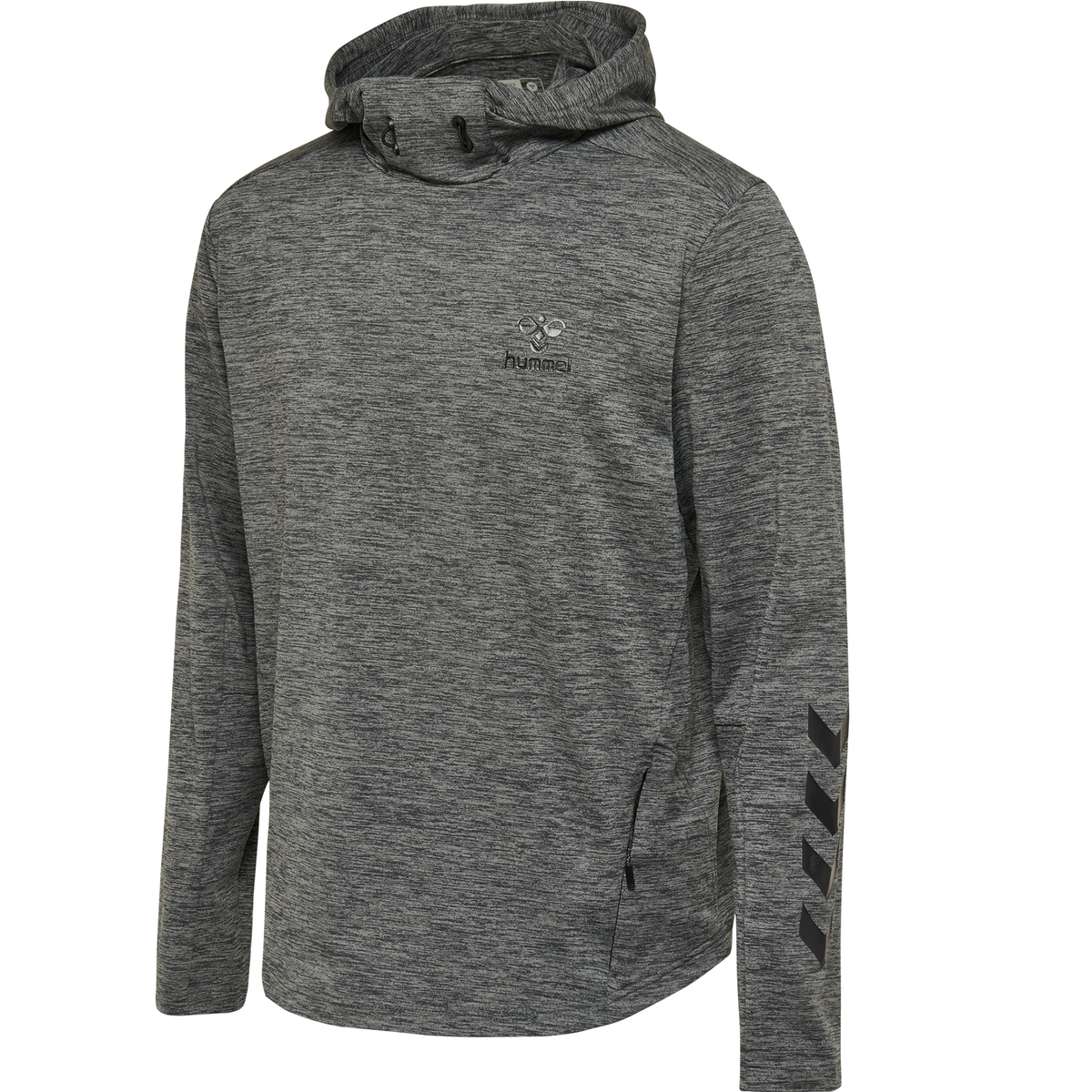 hummel Aston Hoodie Dark Grey Melange
