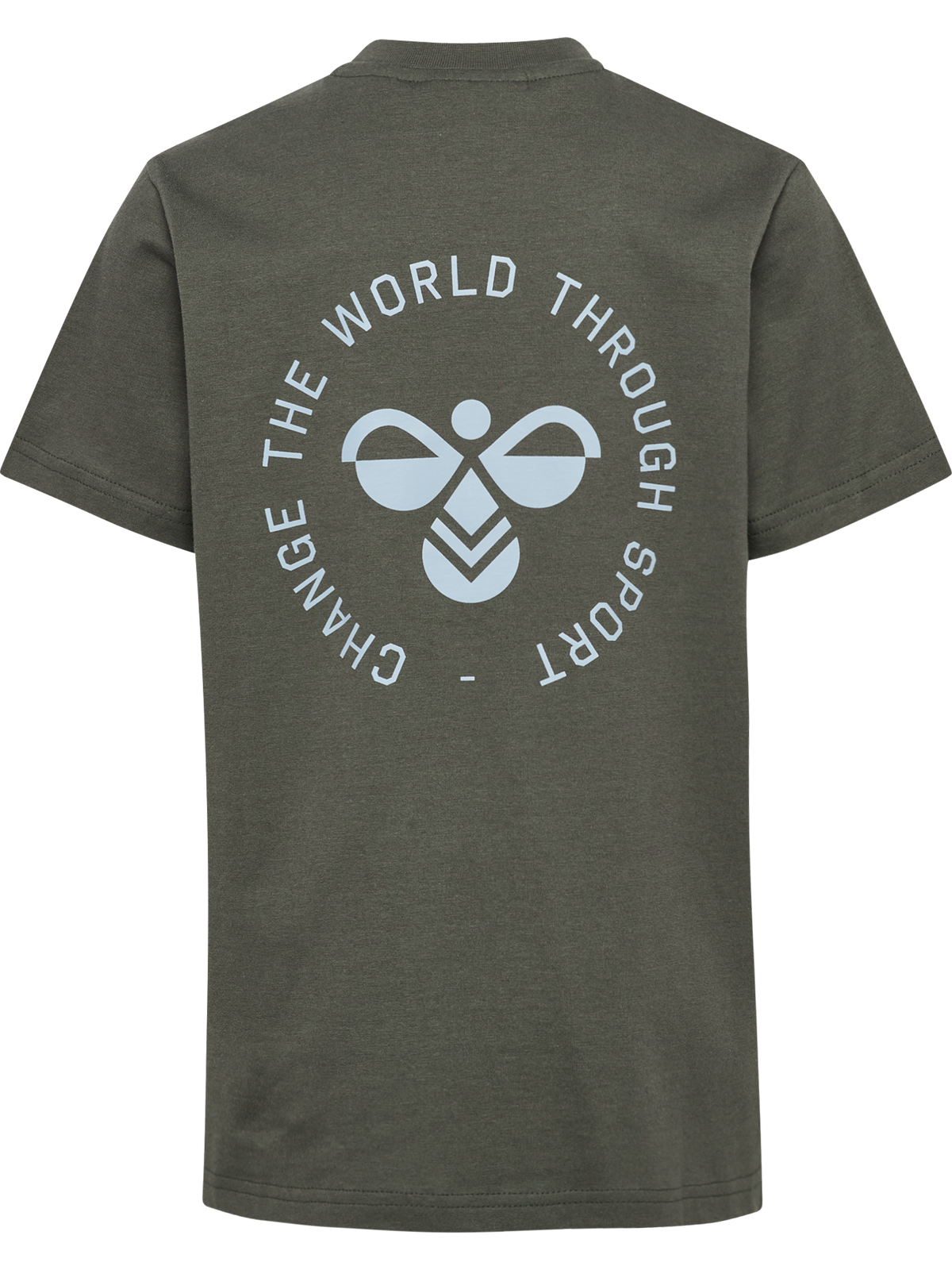 hummel Jr Reg Graphic T-shirt S/S Castor Gray