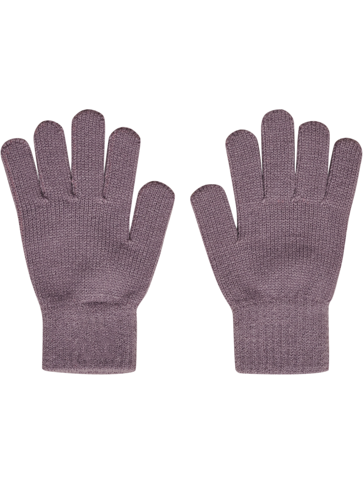 hummel Jr Knit Gloves 2-PACK Gray Ridge