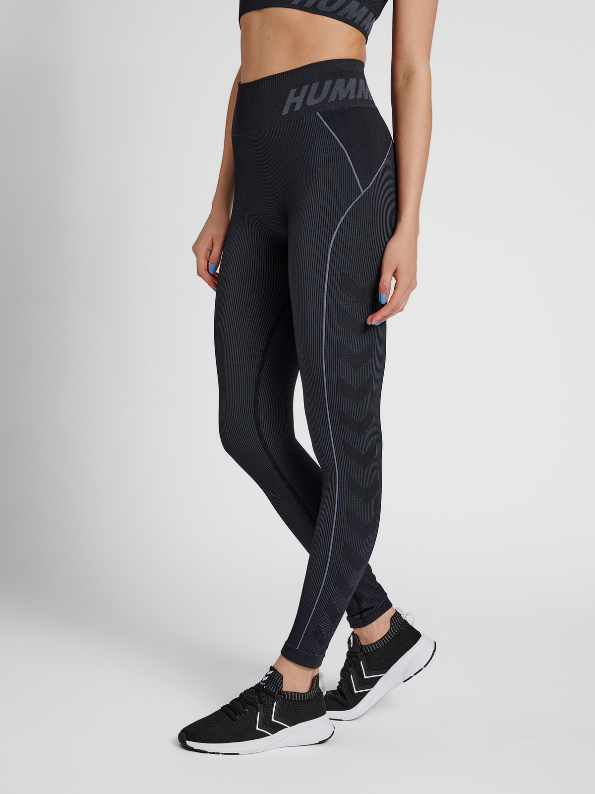 hummel Te Christel Seamless MW Tights Black/Asphalt Melange