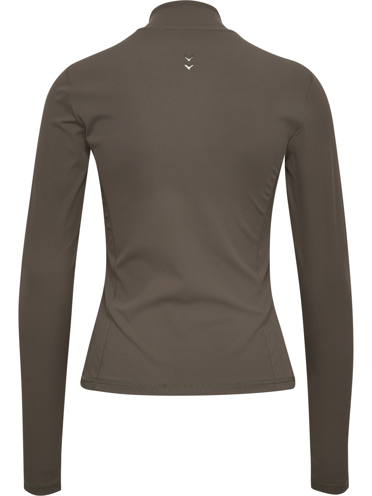 hummel Prima W Rib Zip Blouse Major Brown