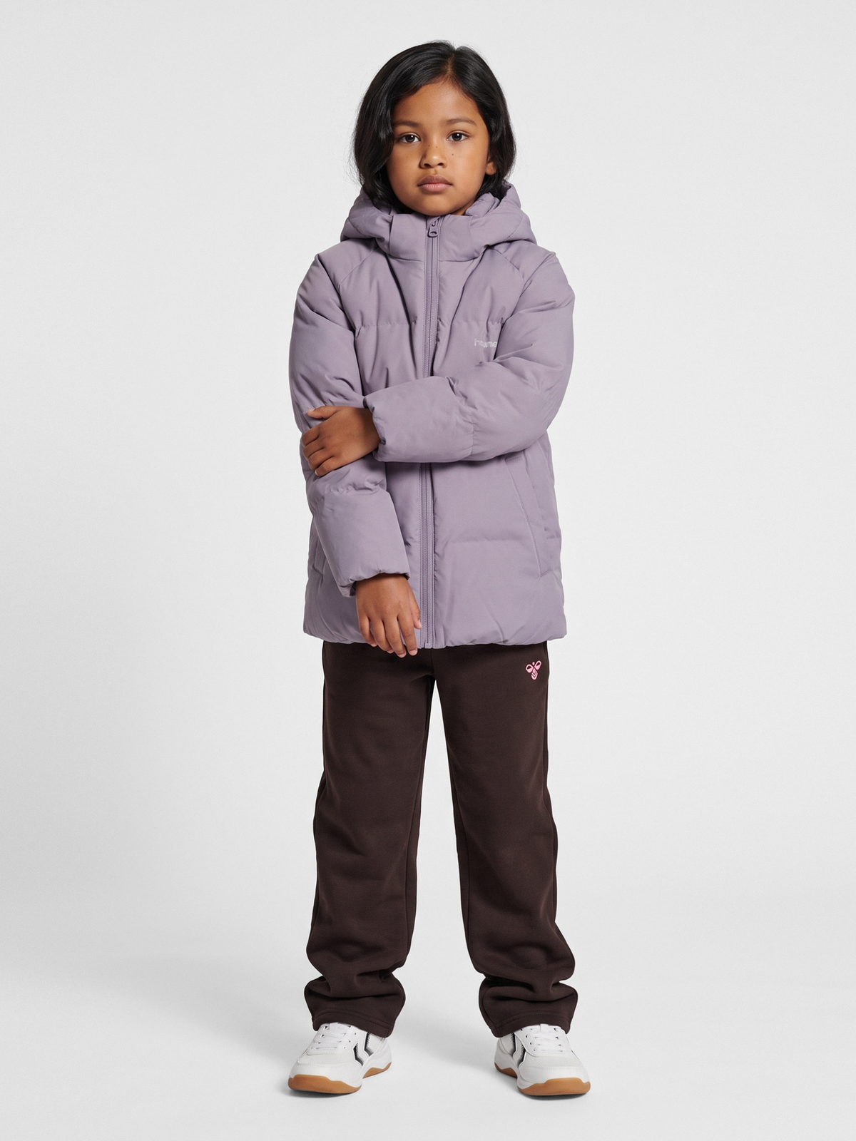 hummel Jr All Weather Puffer Jacket Wr Gray Ridge