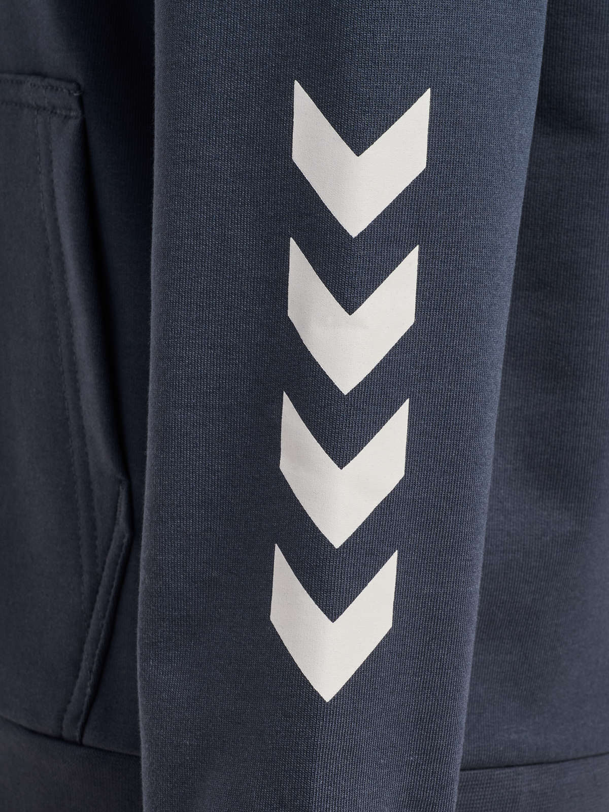 hummel Jr Reg Logo Hoodie Ombre Blue