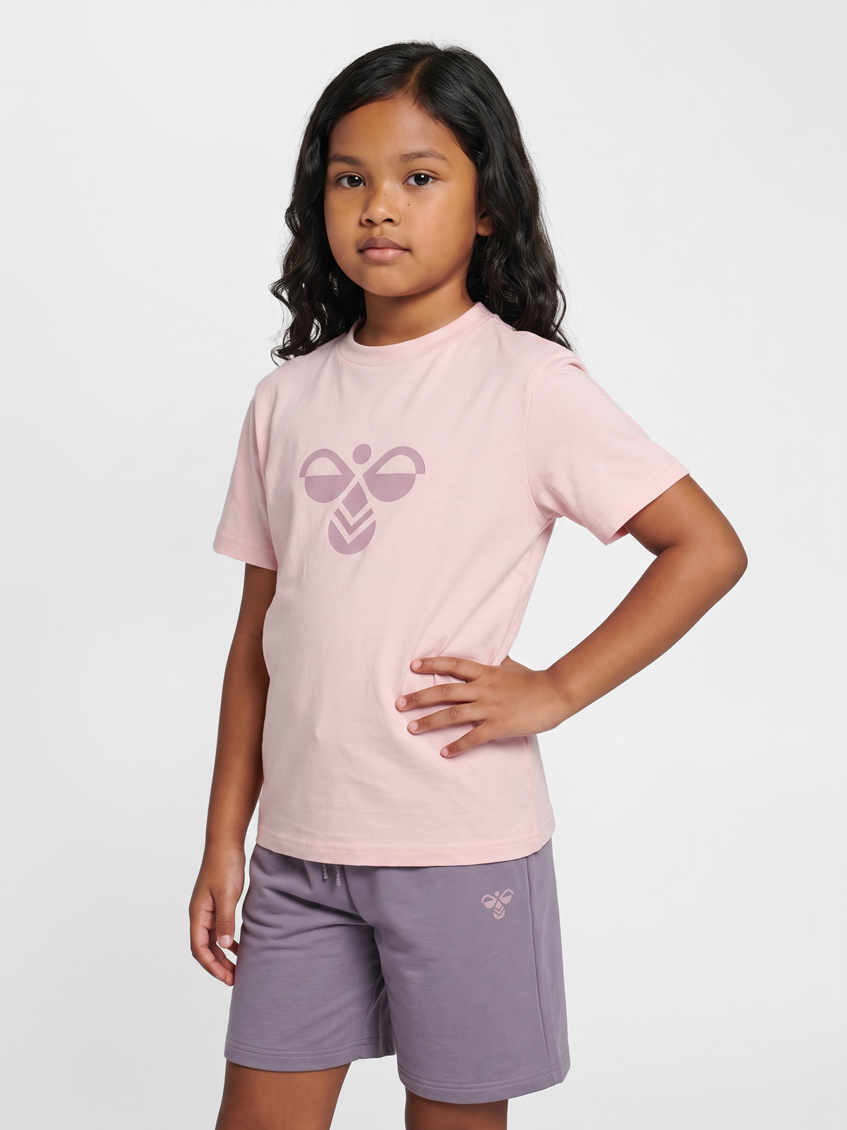 hummel Jr Reg Tukas T-shirt S/S Pale Lilac
