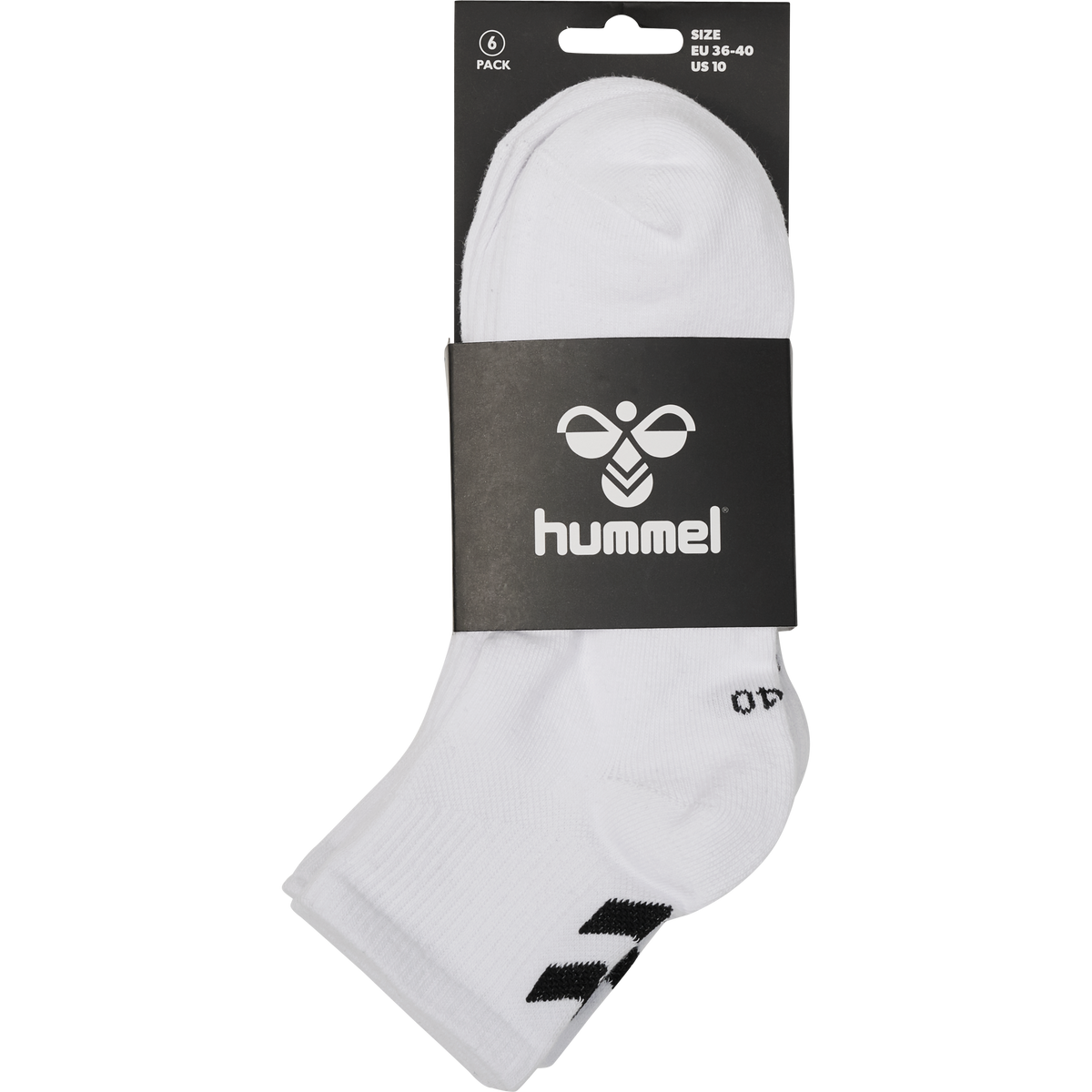 hummel Chevron 6-PACK Mid Cut Socks White/White