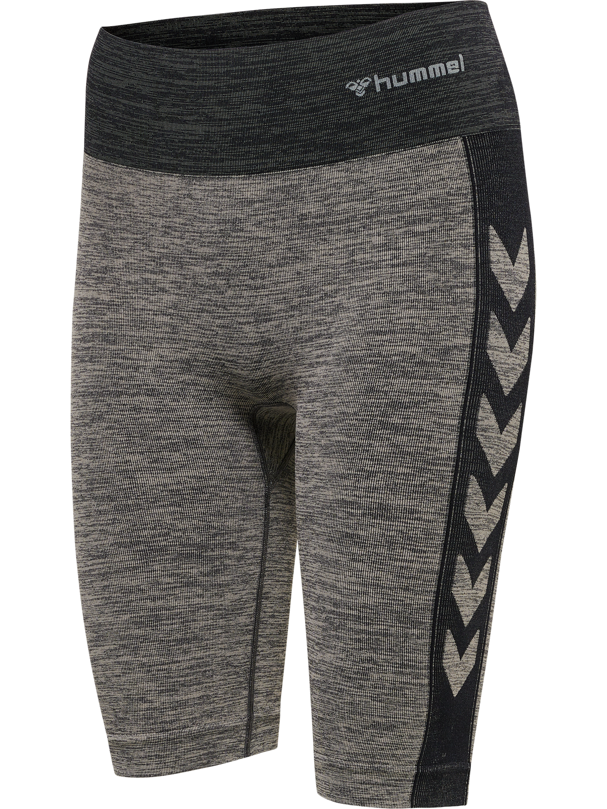 hummel Clea Seamless Cycling Shorts Chateau Gray/Black Melange