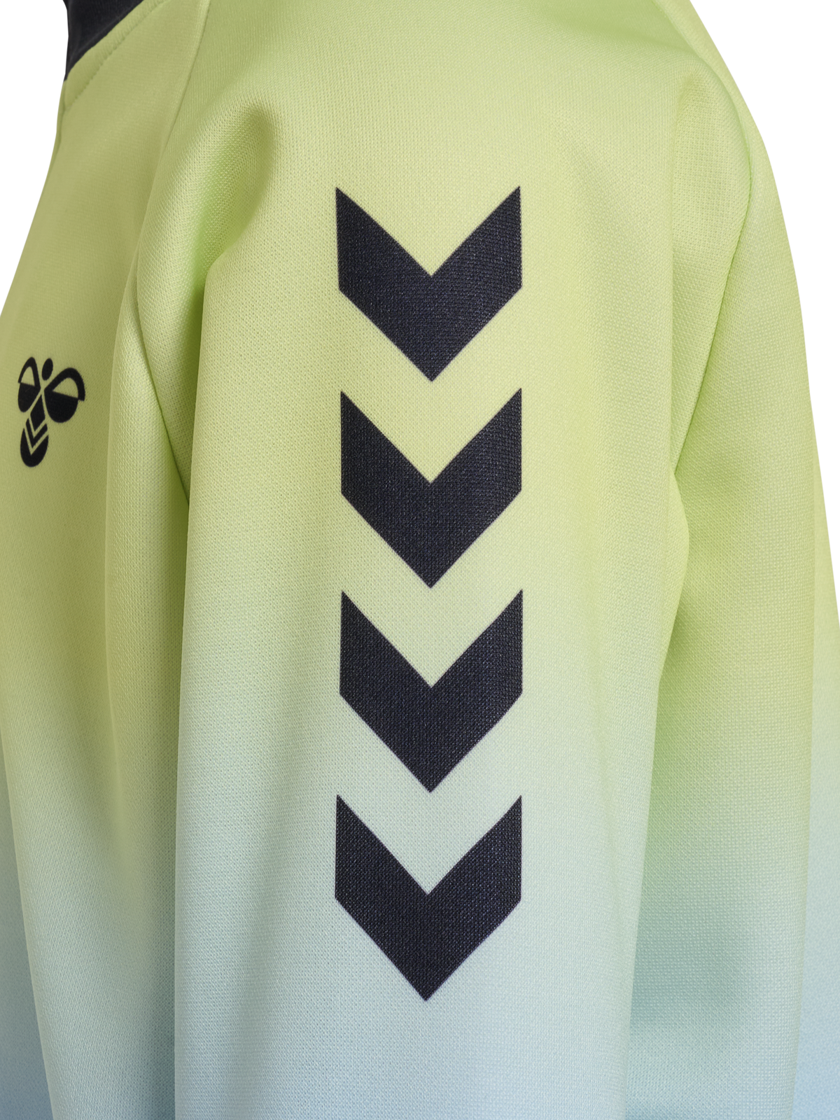 hummel Jr Gradient Track Suit Shadow Lime/Black