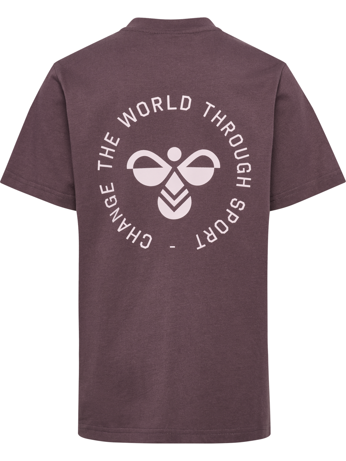 hummel Jr Reg Graphic T-shirt S/S Black Plum