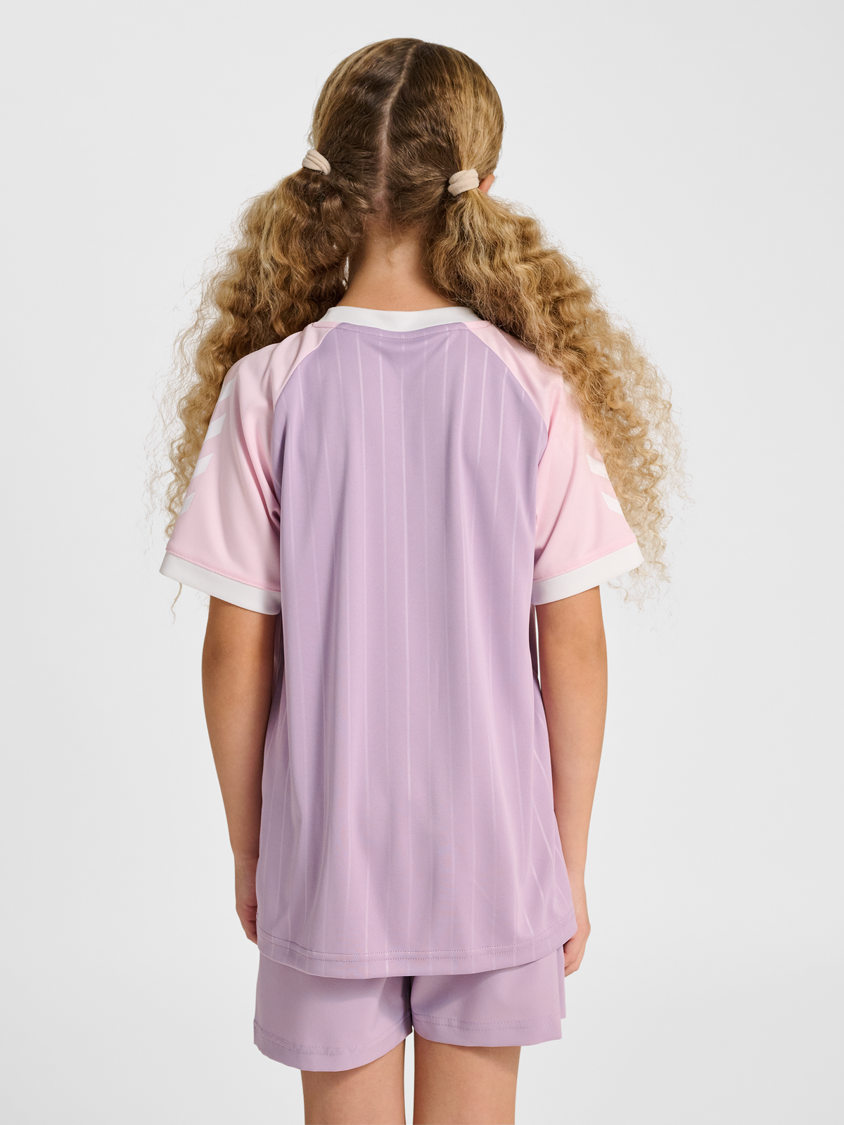 hummel Jr Stripe T-shirt S/S Lavender Mist