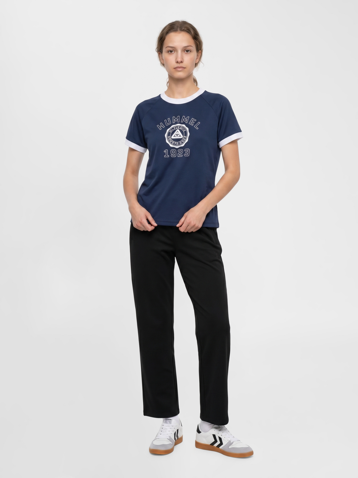 hummel Pulse Ringer W T-shirt S/S Dress Blues